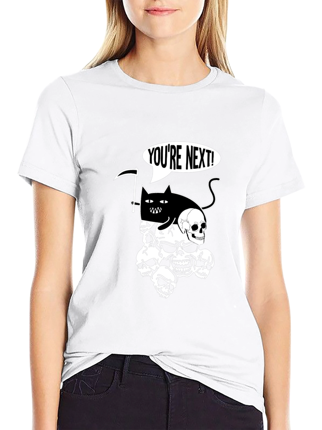 Grim Reaper Cat T-Shirt - Youre Next!