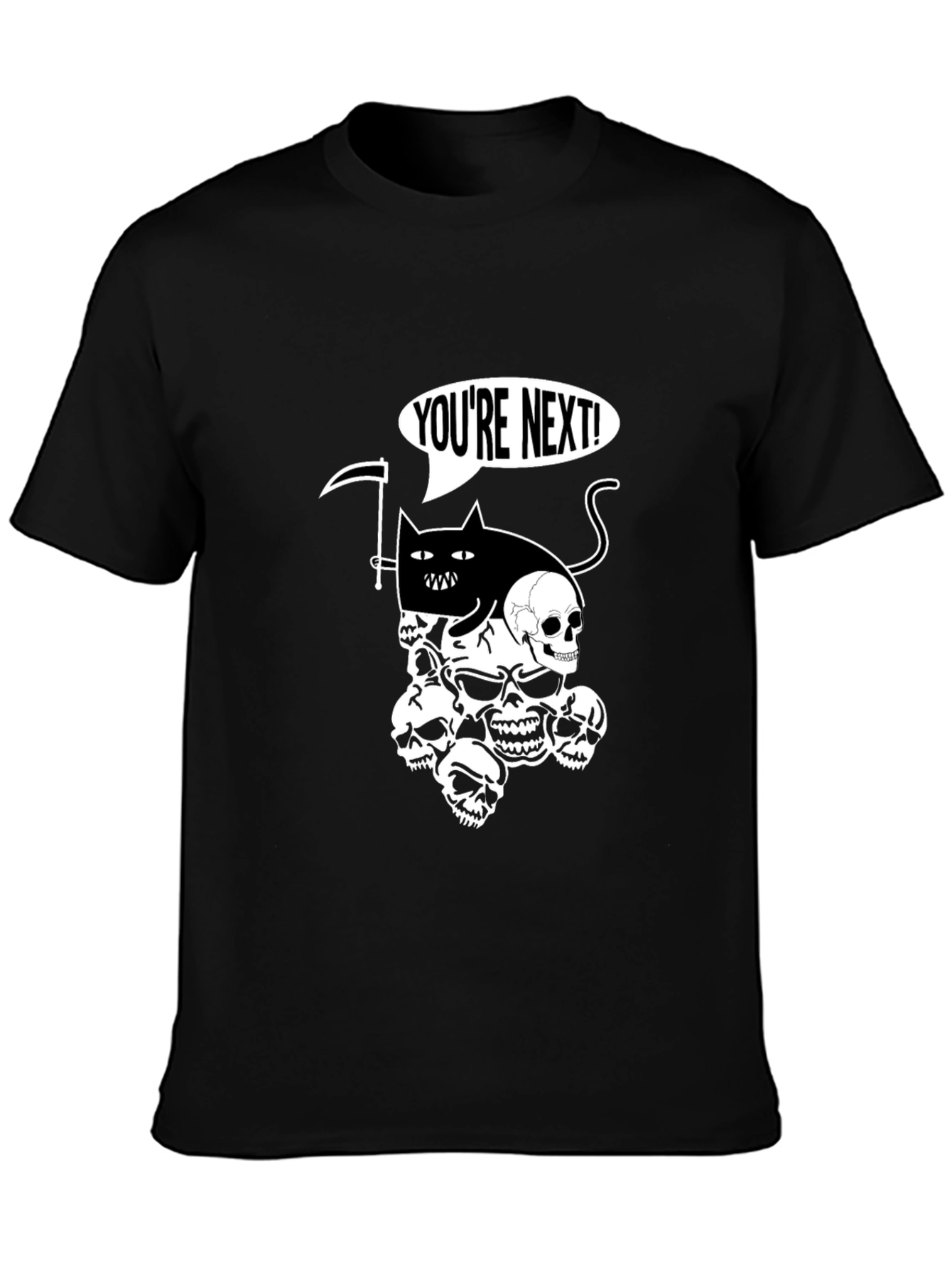 Grim Reaper Cat T-Shirt - Youre Next!