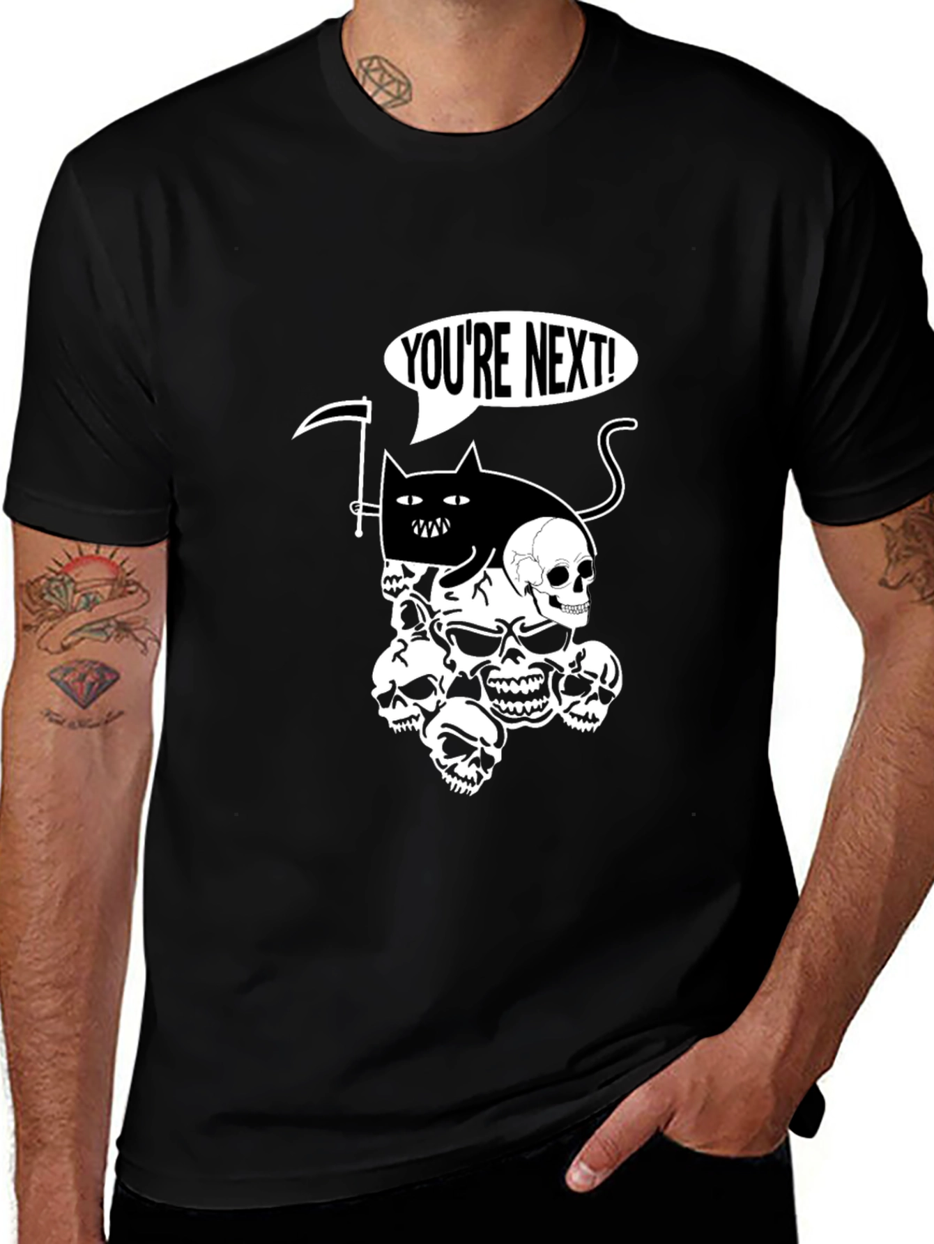 Grim Reaper Cat T-Shirt - Youre Next!