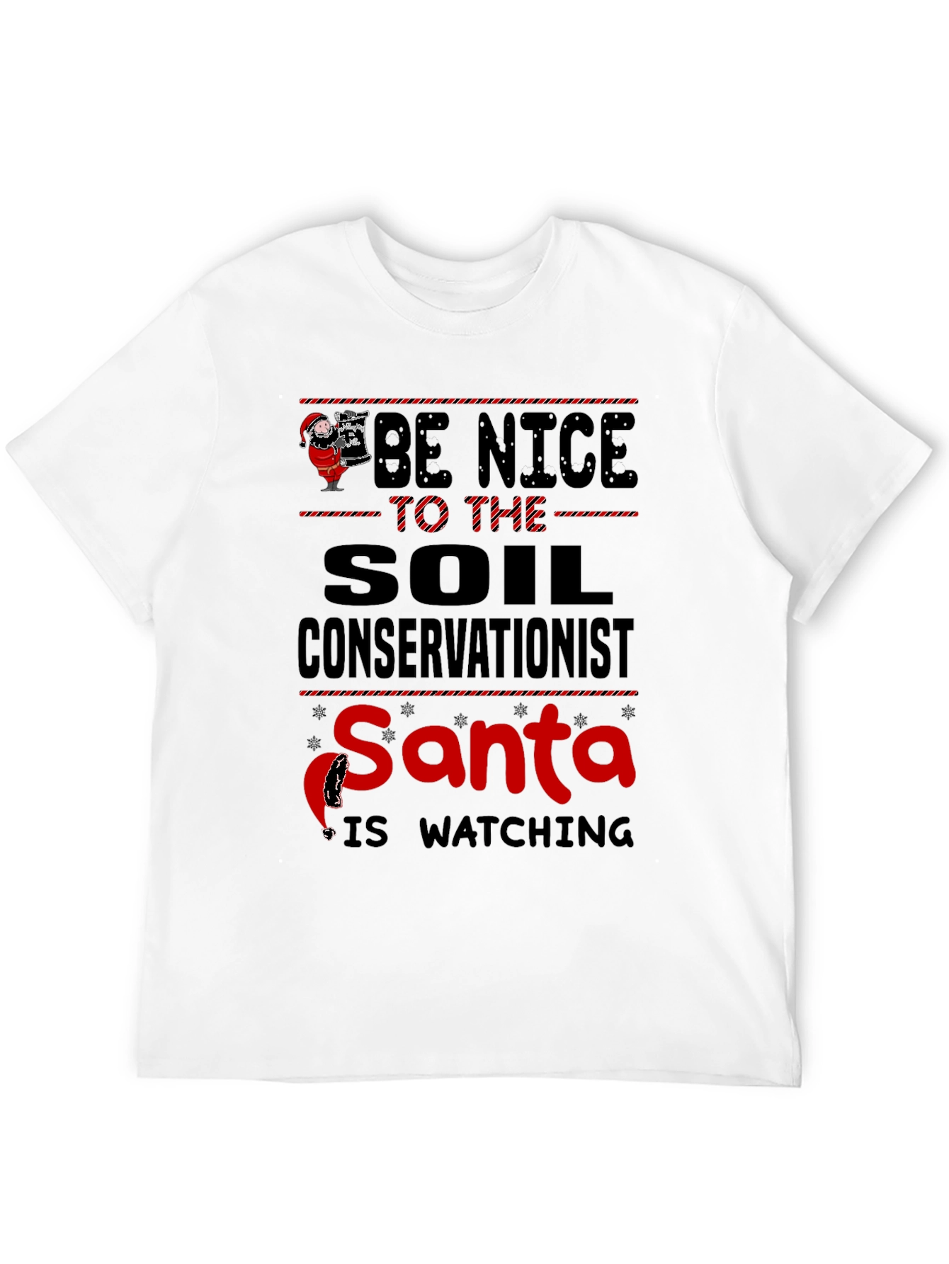 Soil Conservationist Santa Christmas T-Shirt
