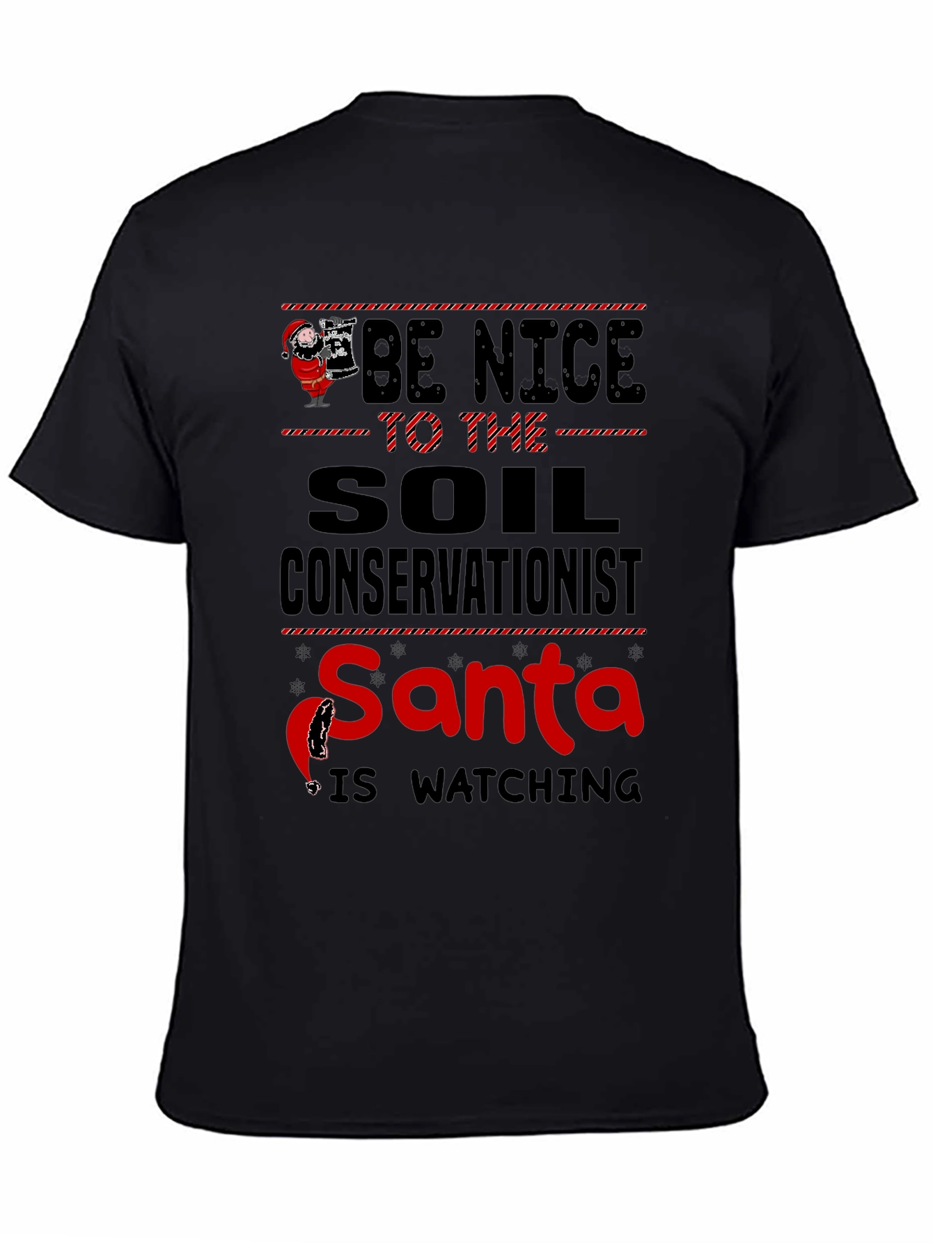 Soil Conservationist Santa Christmas T-Shirt