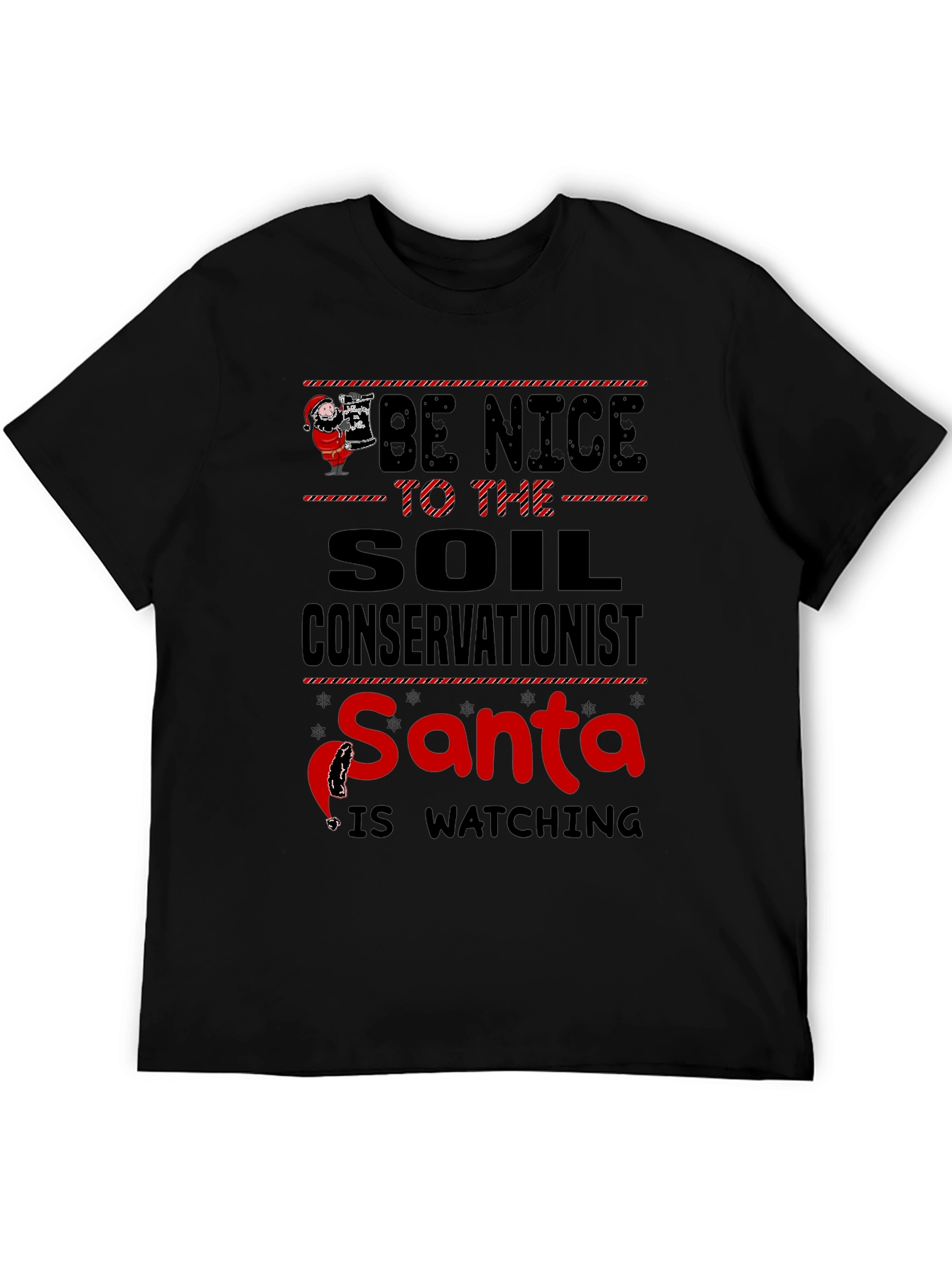Soil Conservationist Santa Christmas T-Shirt