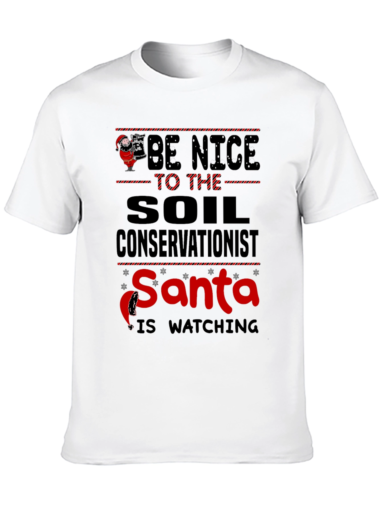 Soil Conservationist Santa Christmas T-Shirt