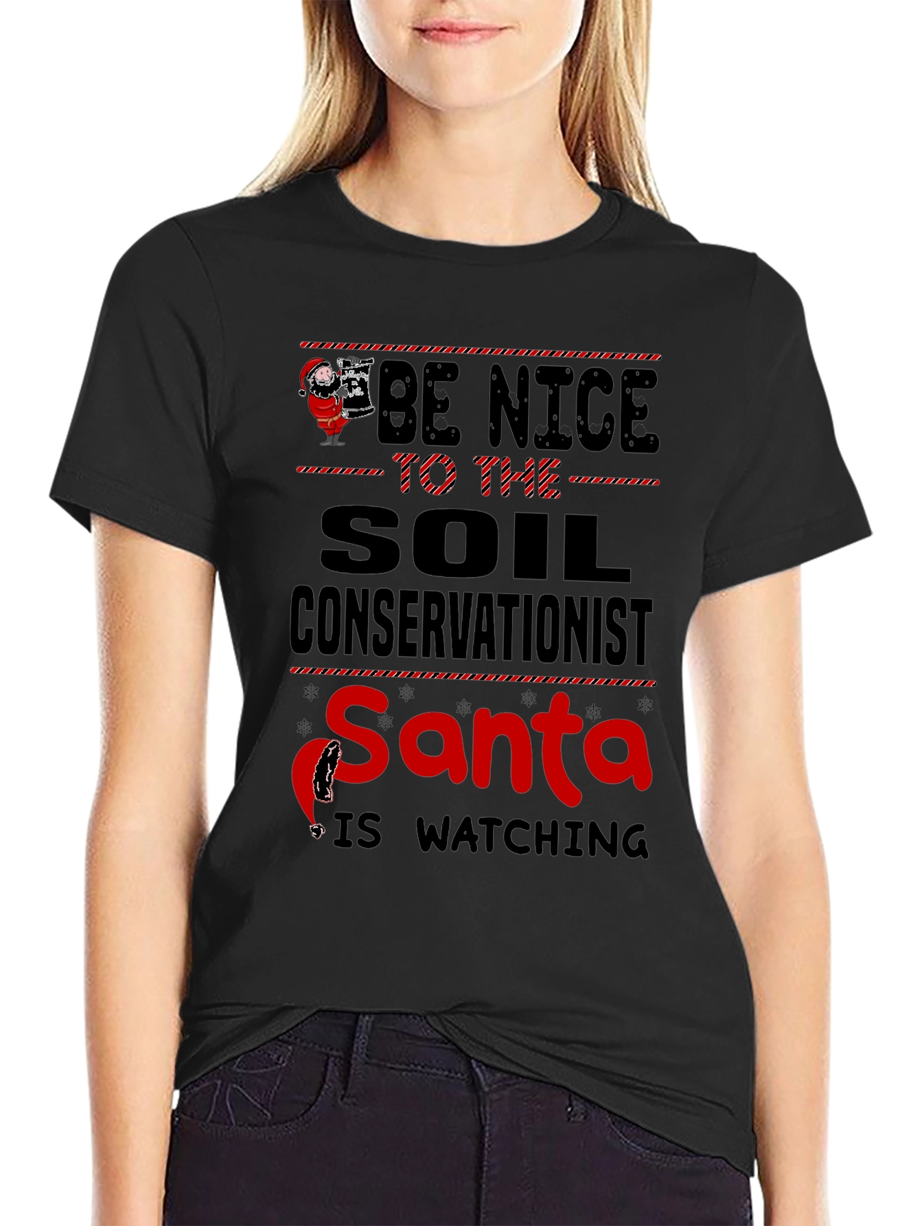 Soil Conservationist Santa Christmas T-Shirt