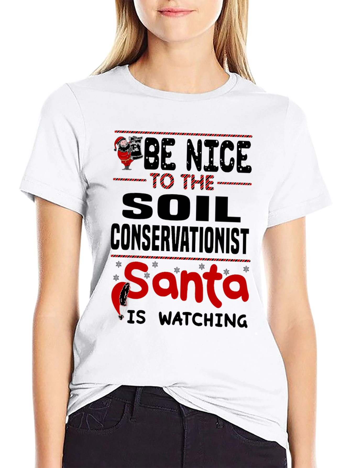Soil Conservationist Santa Christmas T-Shirt