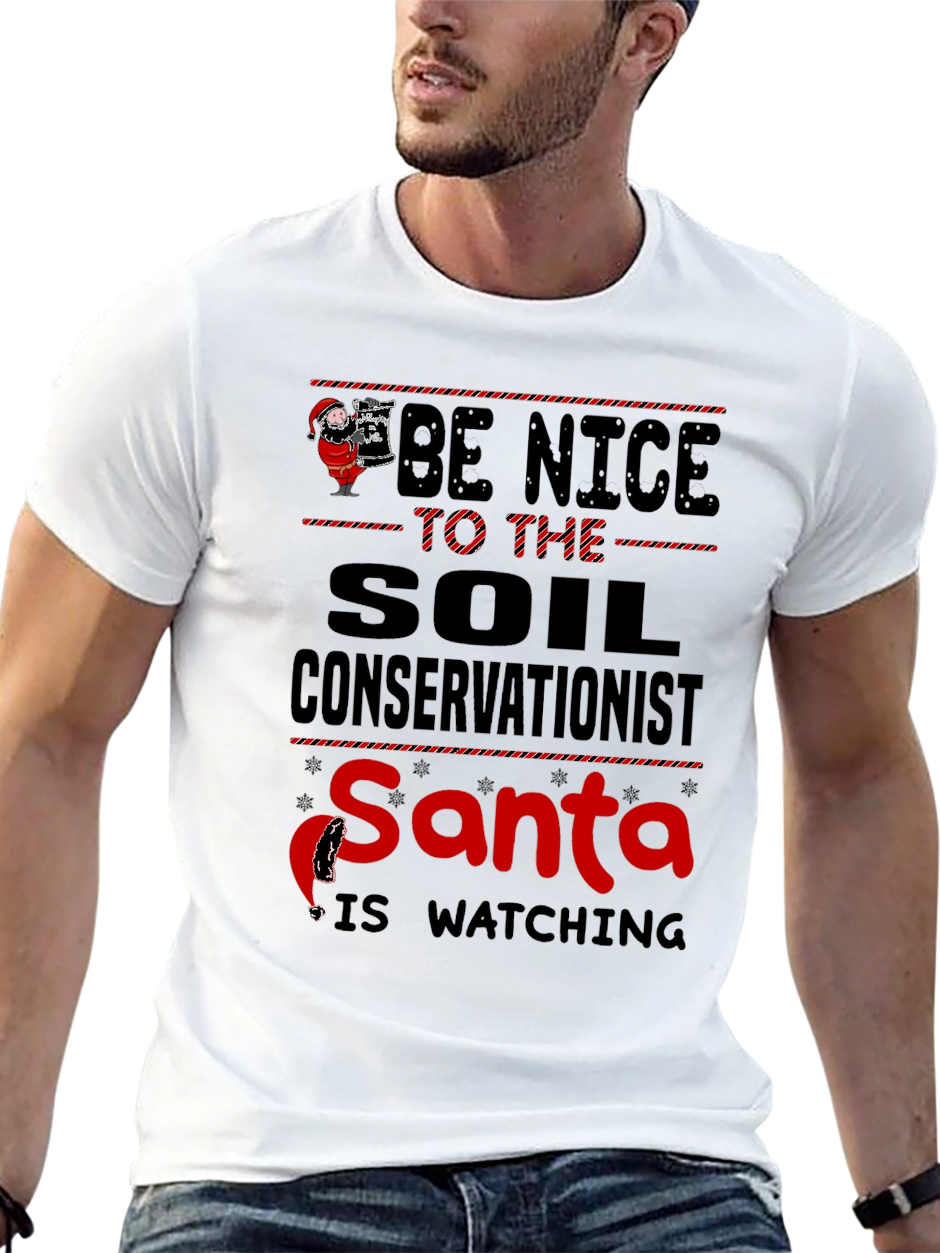 Soil Conservationist Santa Christmas T-Shirt