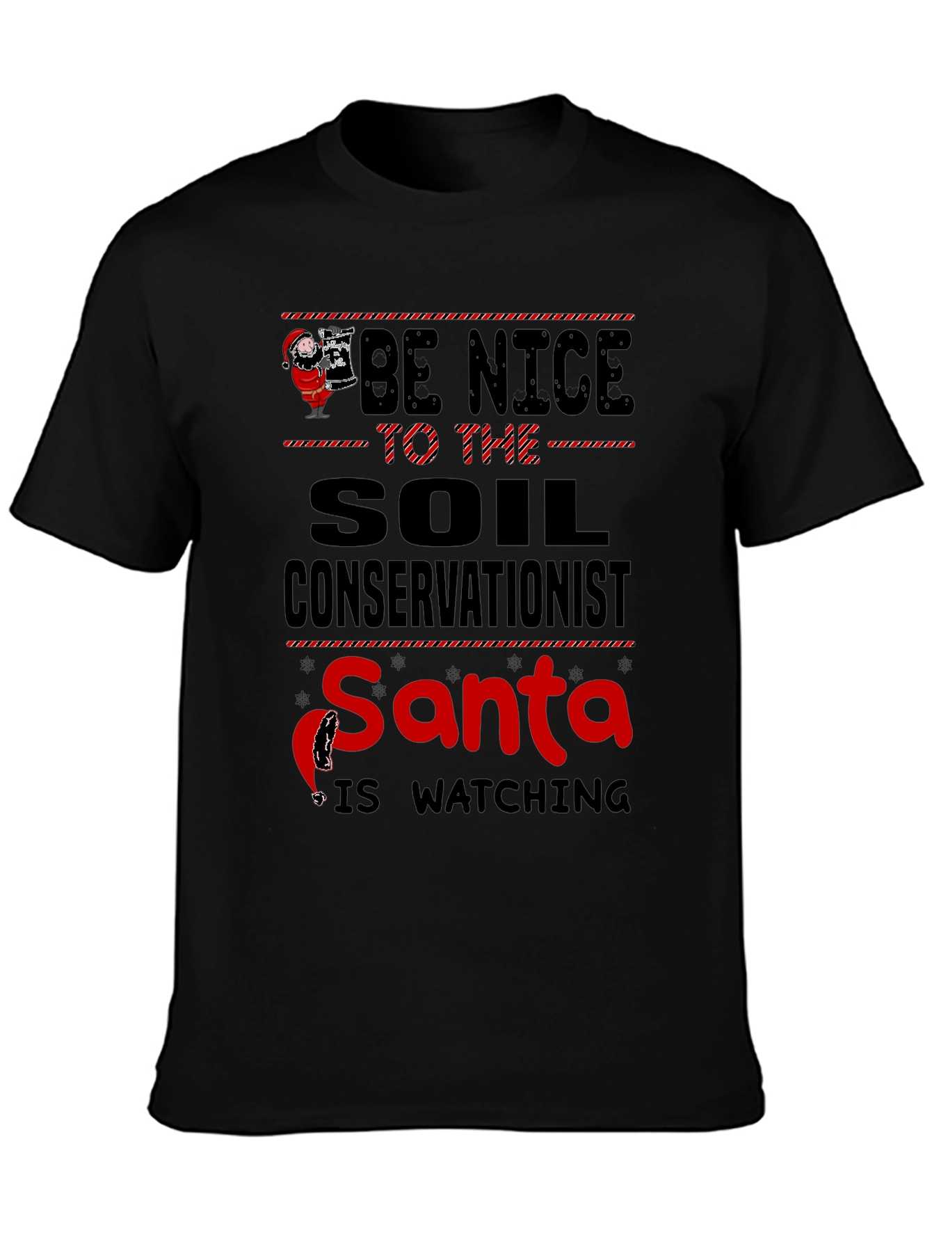 Soil Conservationist Santa Christmas T-Shirt