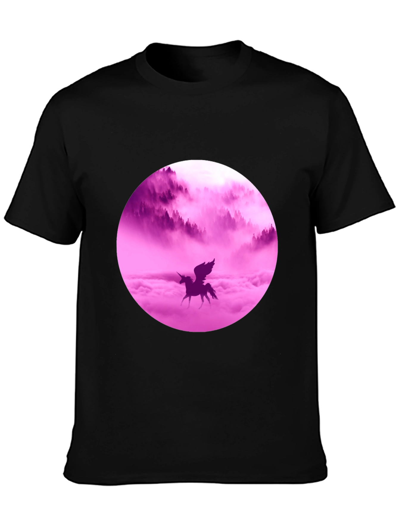 Unicorn Dreams Graphic Tee - Black