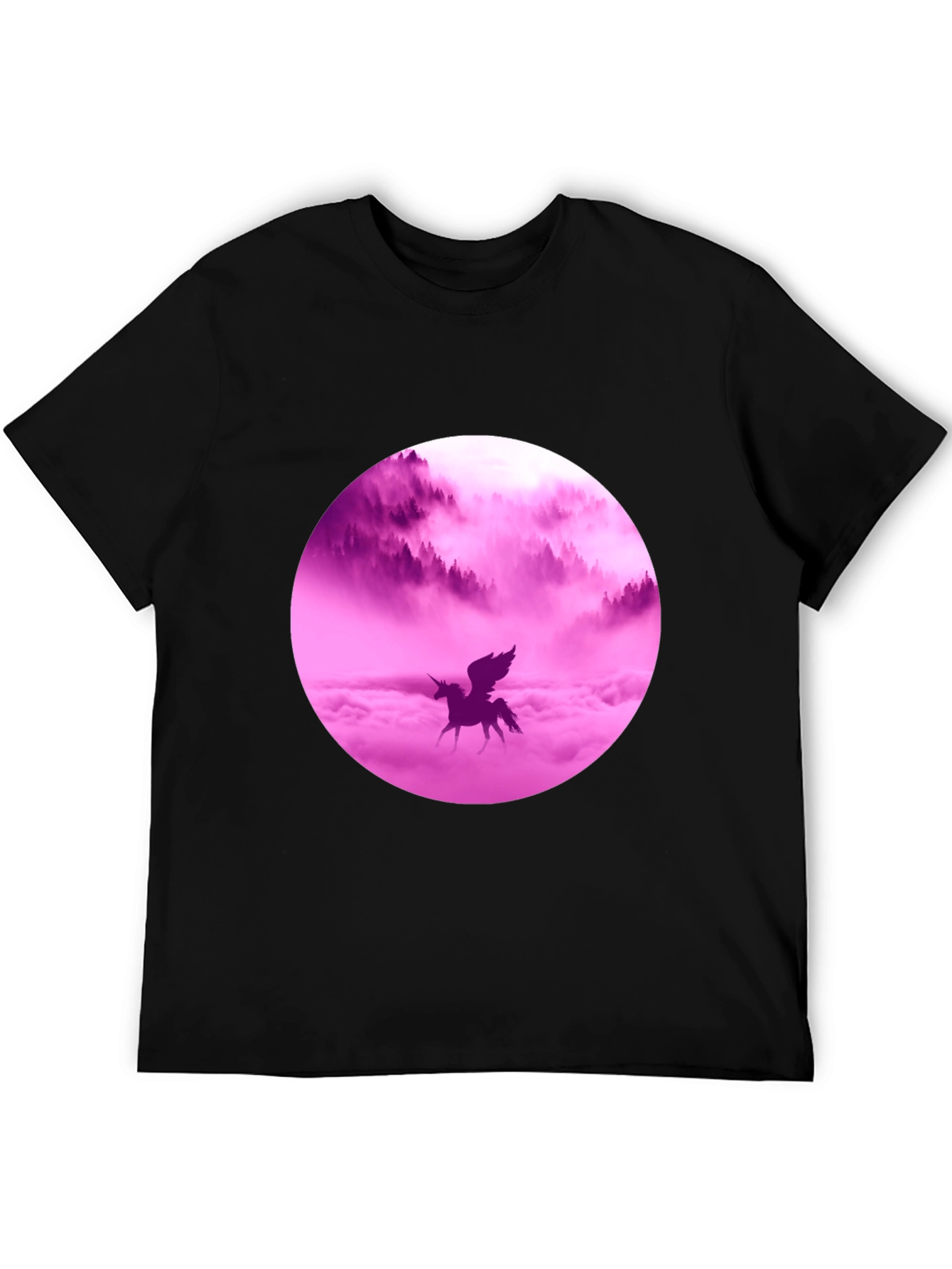 Unicorn Dreams Graphic Tee - Black