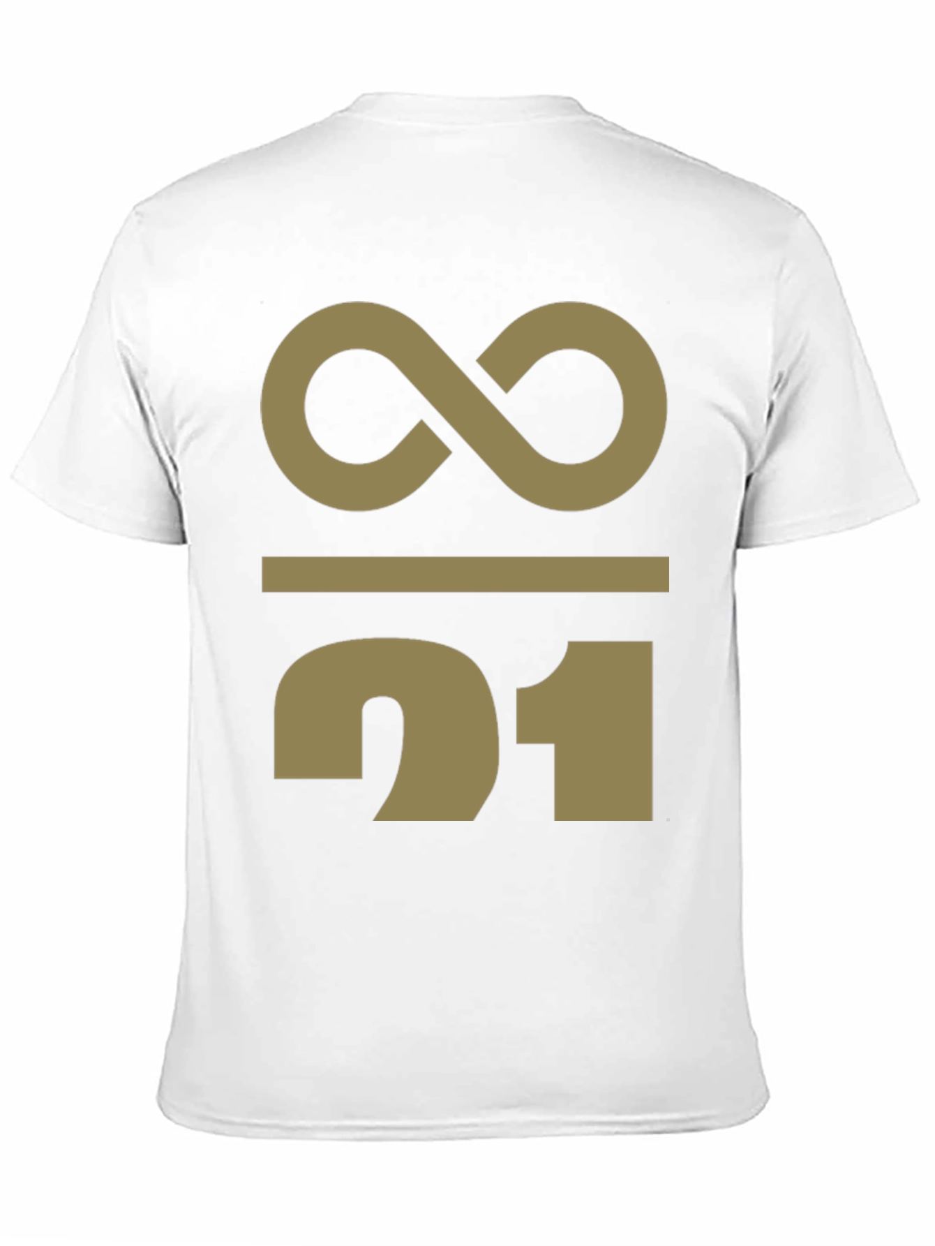 Abstract Infinity 21 Graphic Print T-Shirt