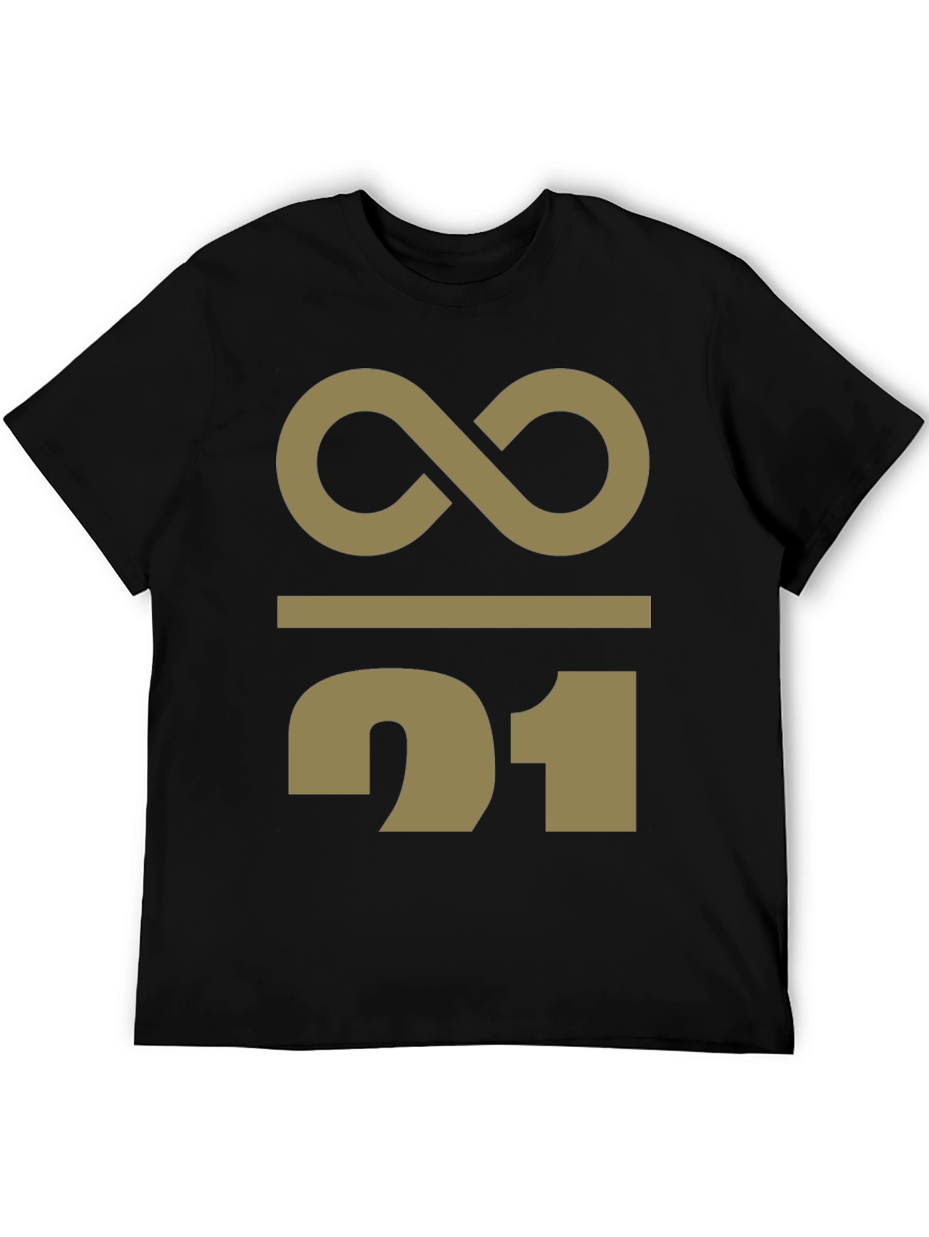 Abstract Infinity 21 Graphic Print T-Shirt