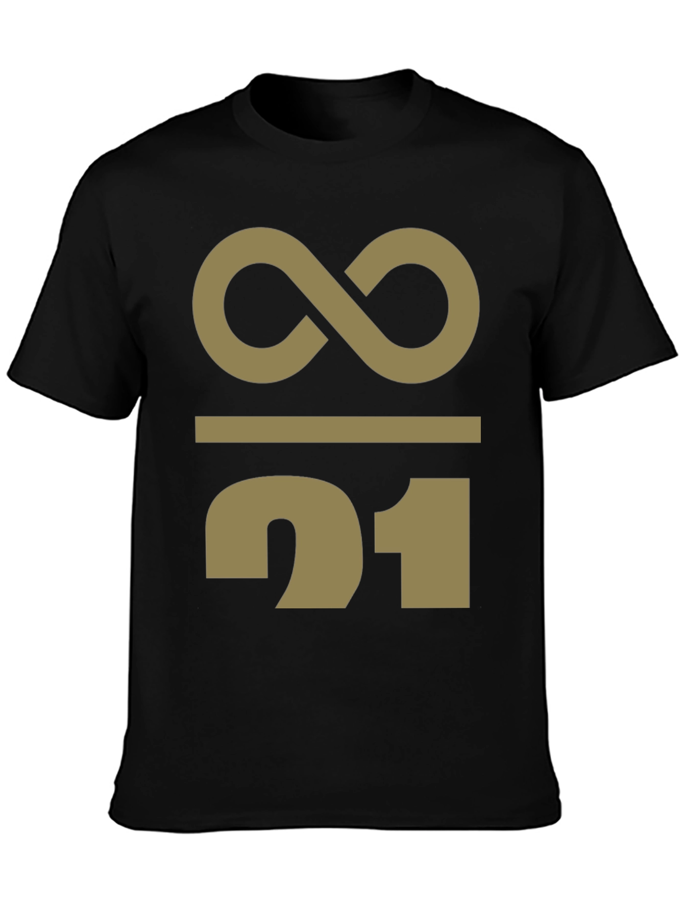 Abstract Infinity 21 Graphic Print T-Shirt