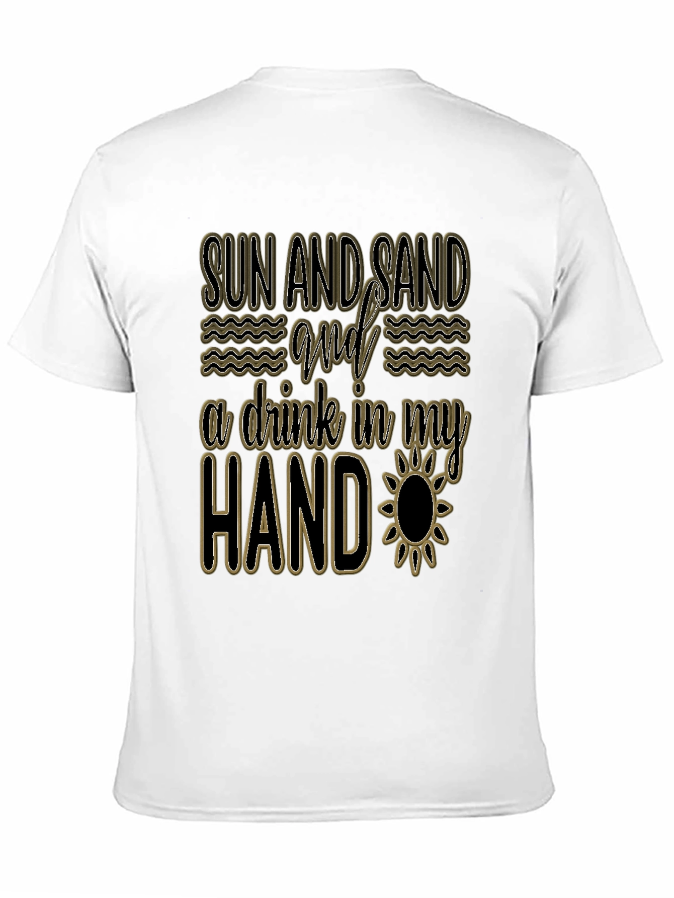 Sun Sand & Drink Mens Graphic Tee
