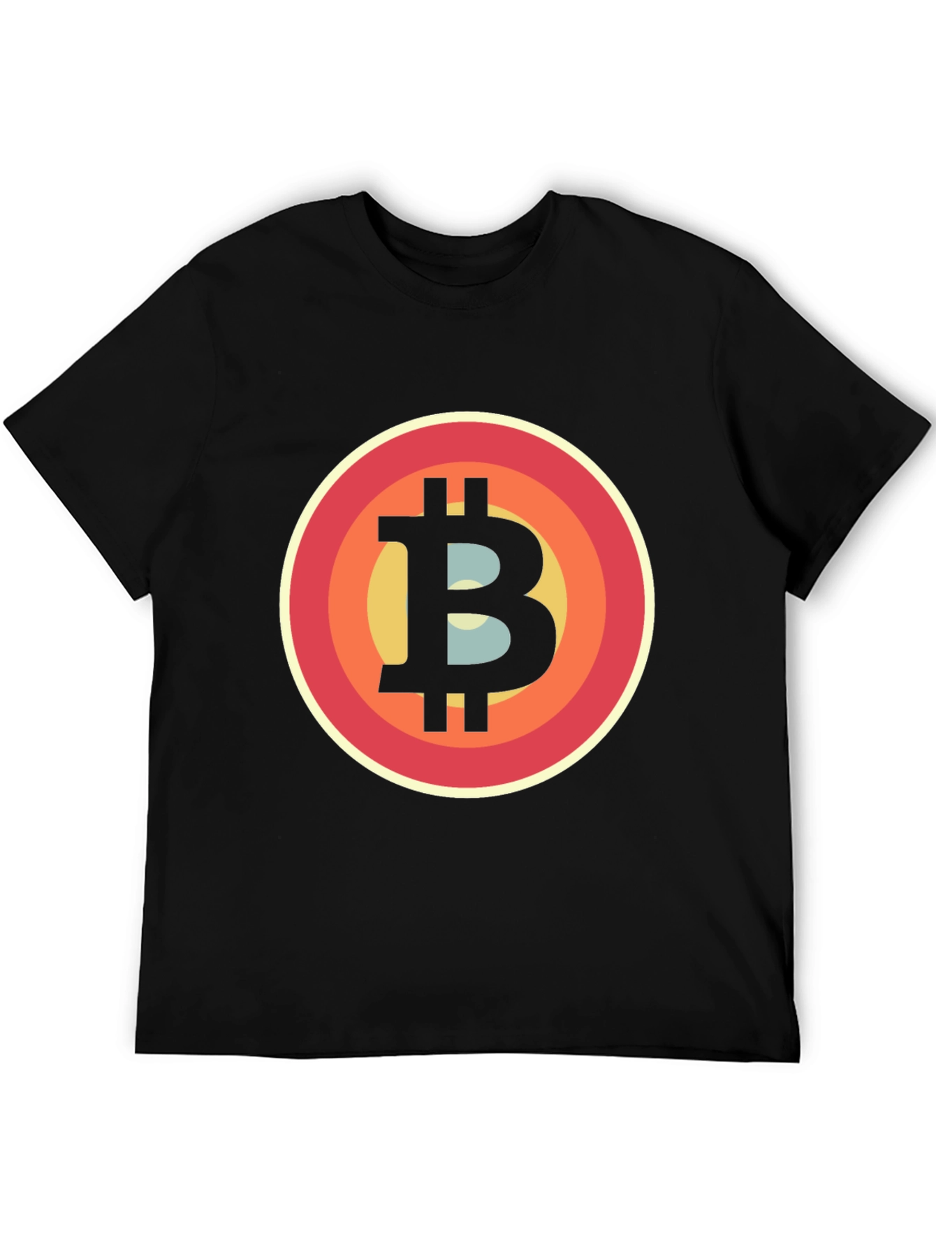 Bitcoin Retro Style T-Shirt - Black Crypto Tee