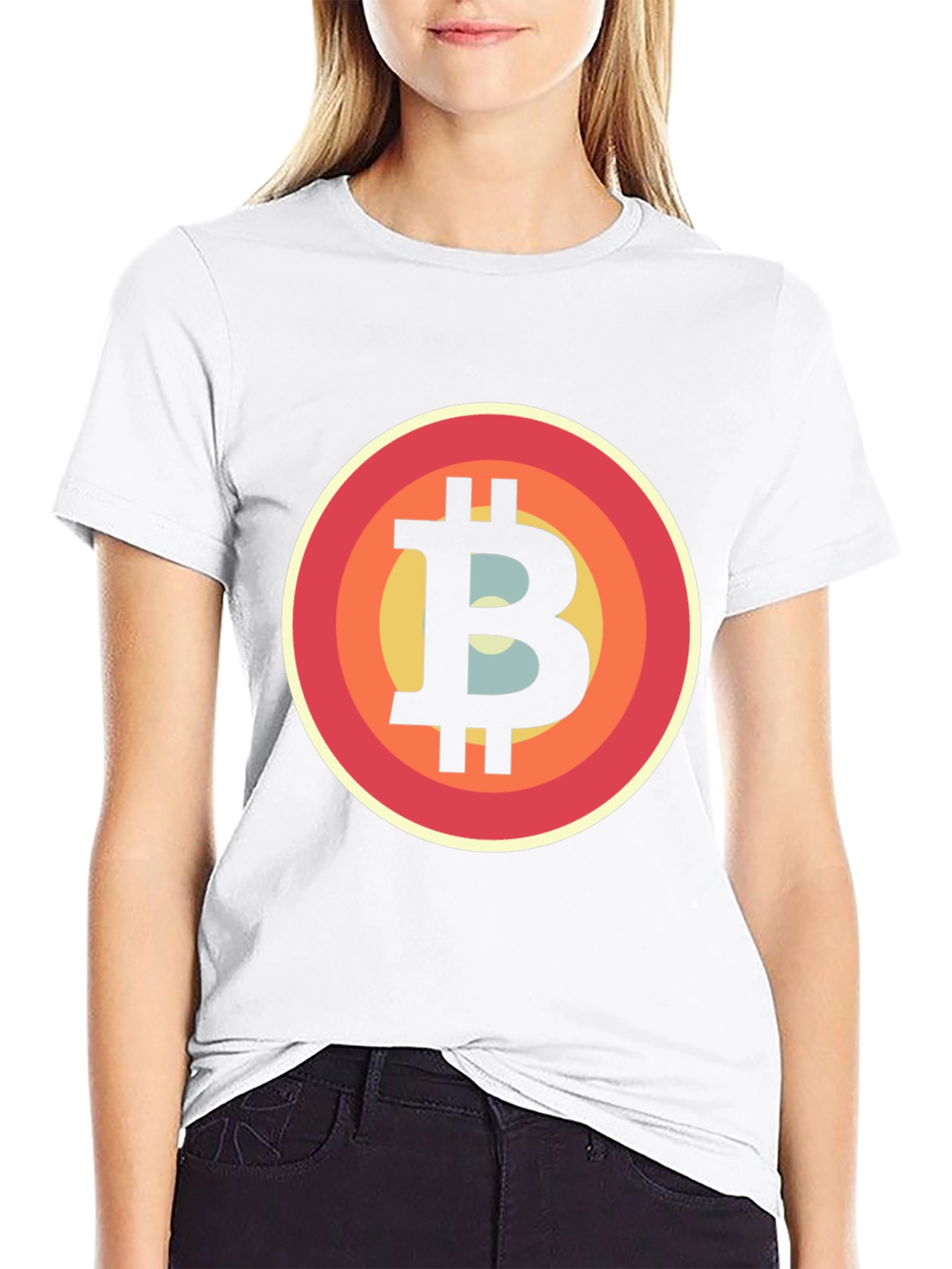 Bitcoin Retro Style T-Shirt - Black Crypto Tee
