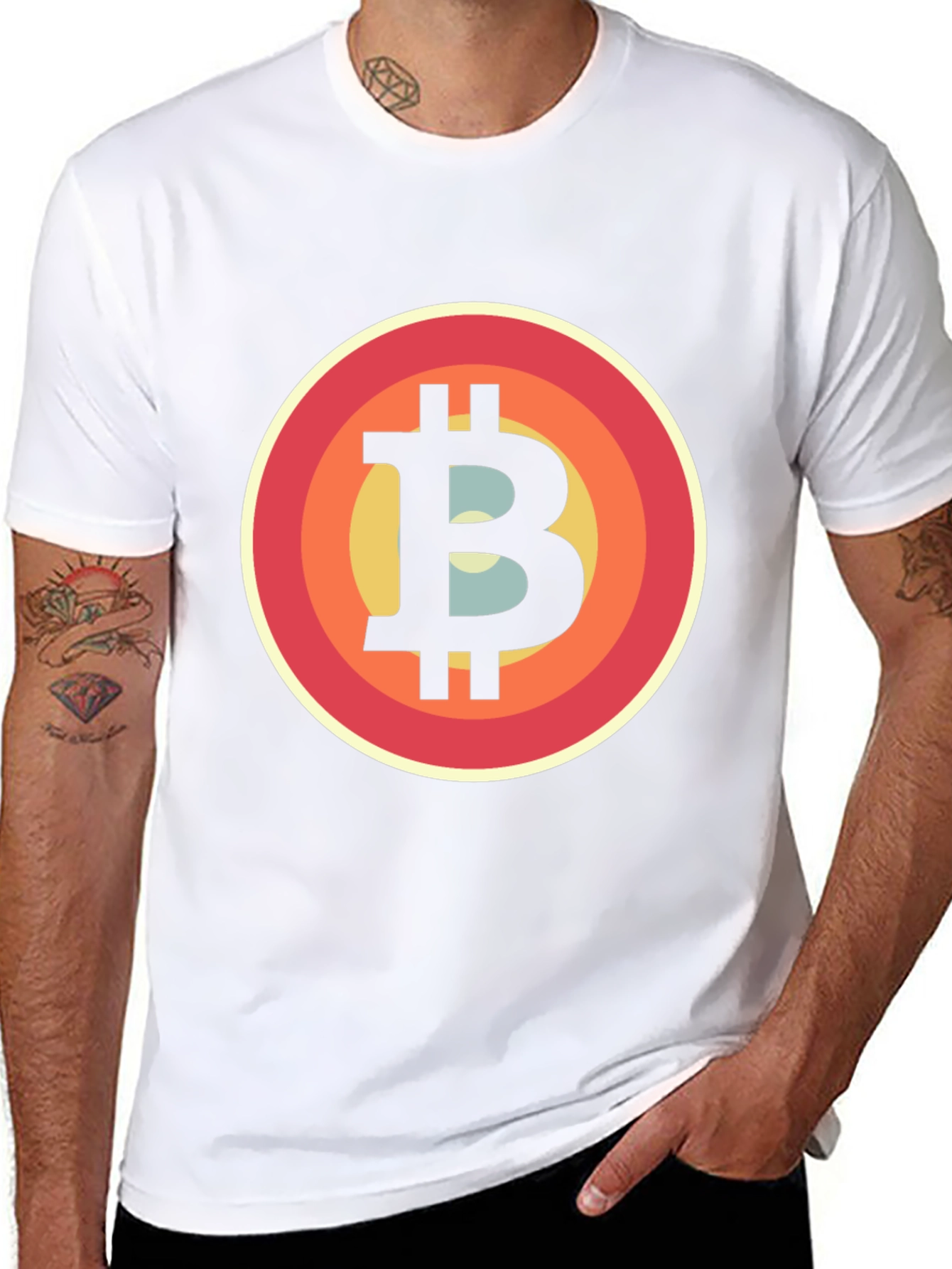 Bitcoin Retro Style T-Shirt - Black Crypto Tee