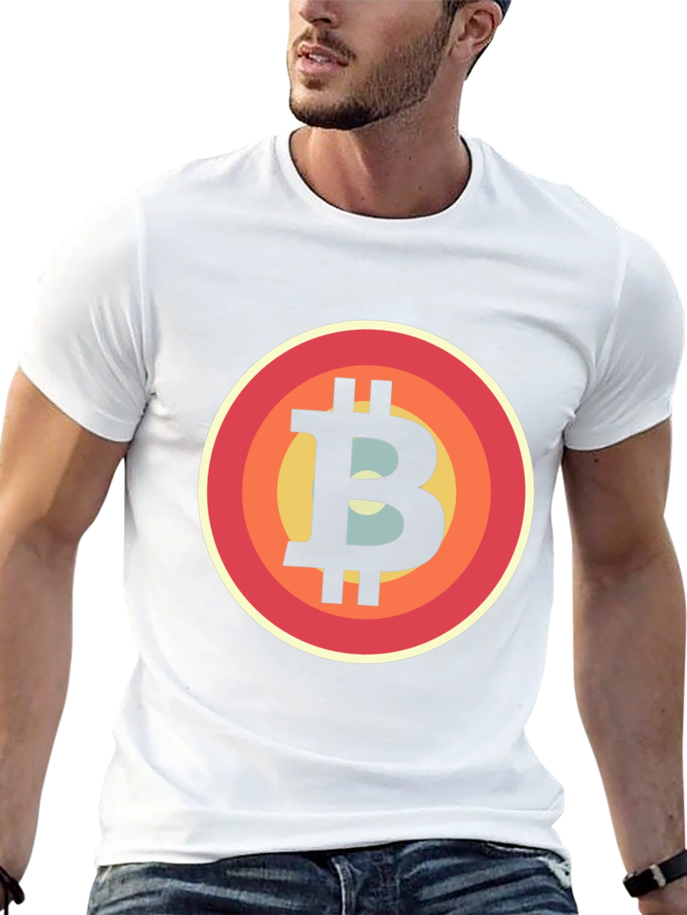 Bitcoin Retro Style T-Shirt - Black Crypto Tee
