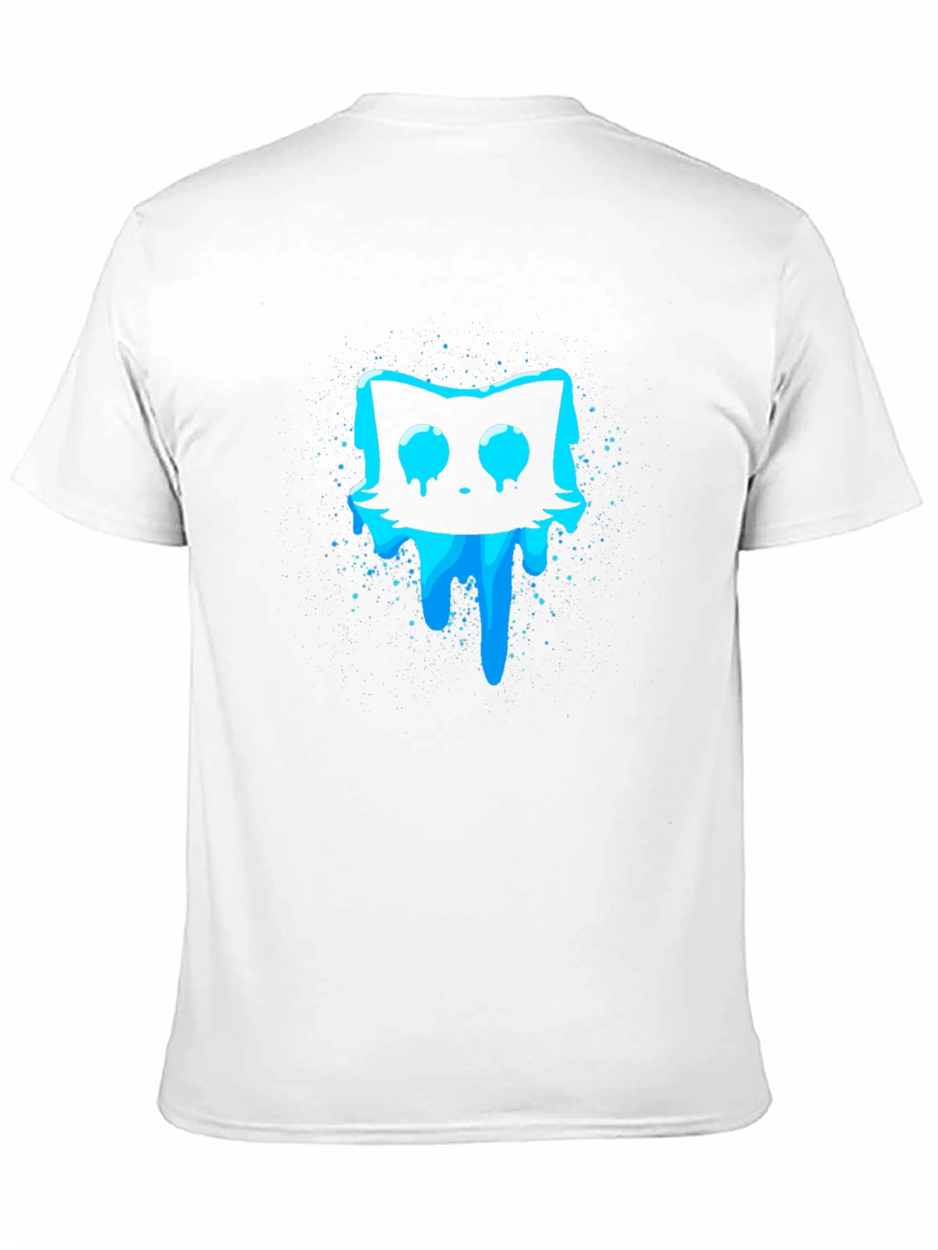 Meltdown Cat Graphic T-Shirt - Black