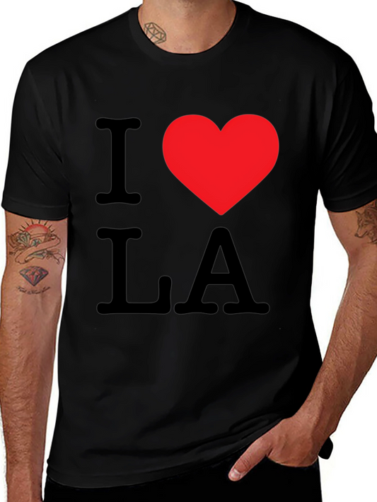 I Love LA Black T-Shirt - Mens Fashion Tee