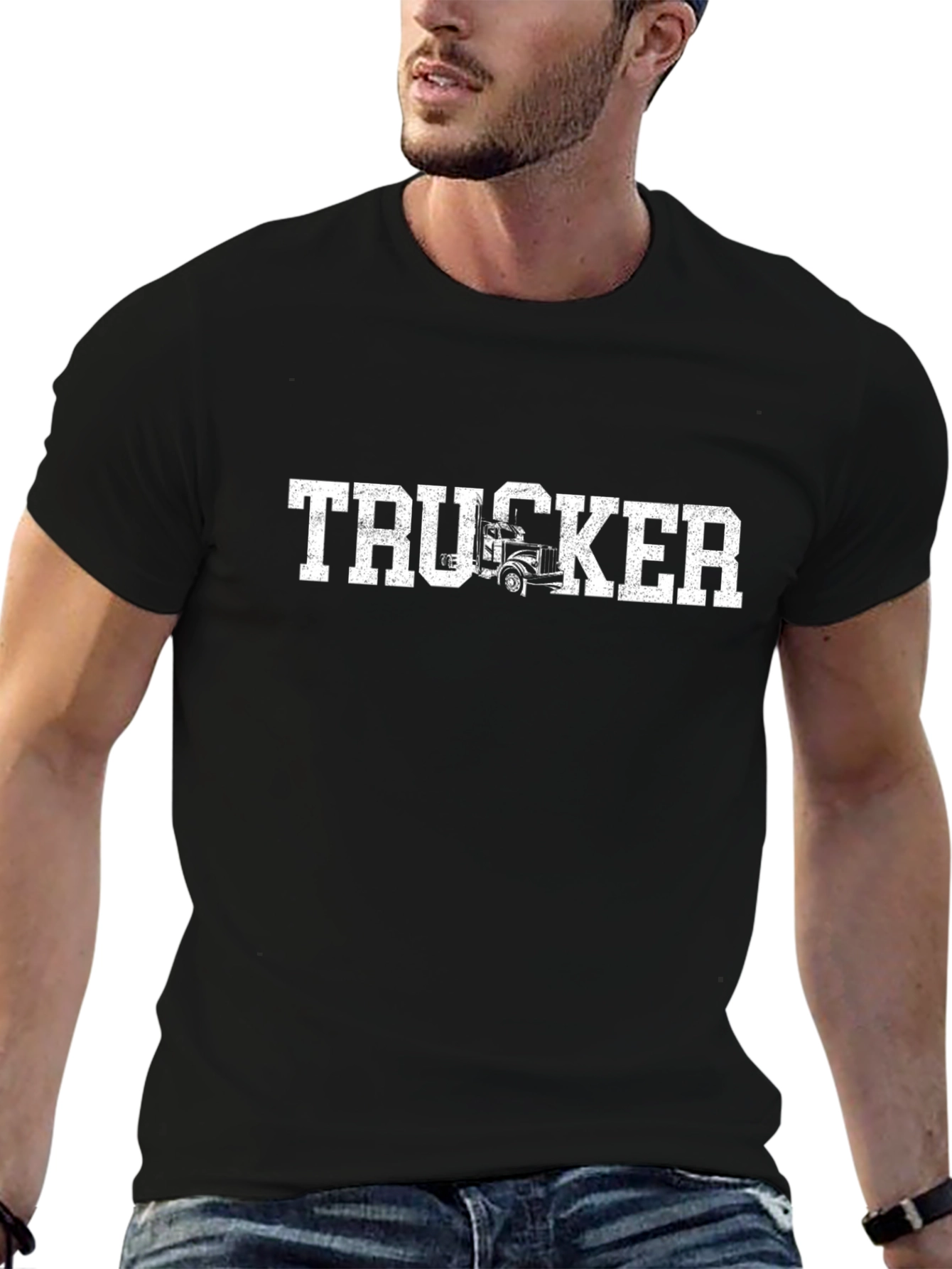 Trucker T-Shirt - Black