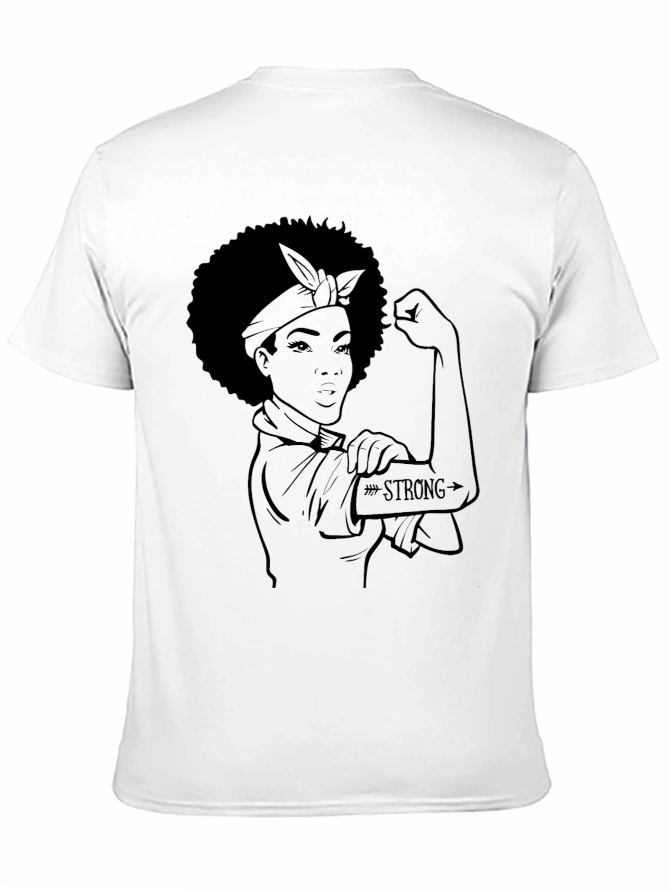 Empowered Woman Graphic Tee - Black
