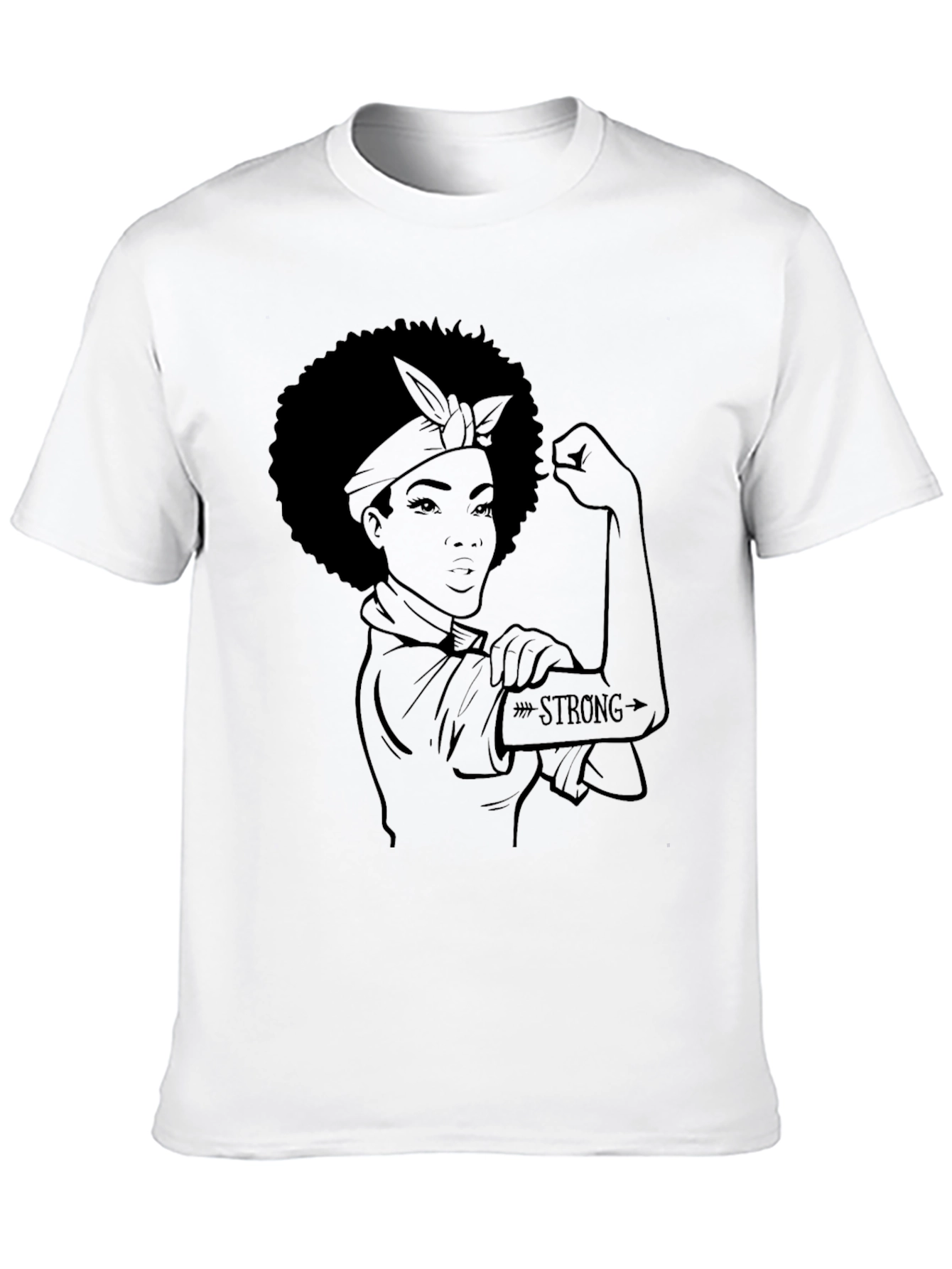Empowered Woman Graphic Tee - Black