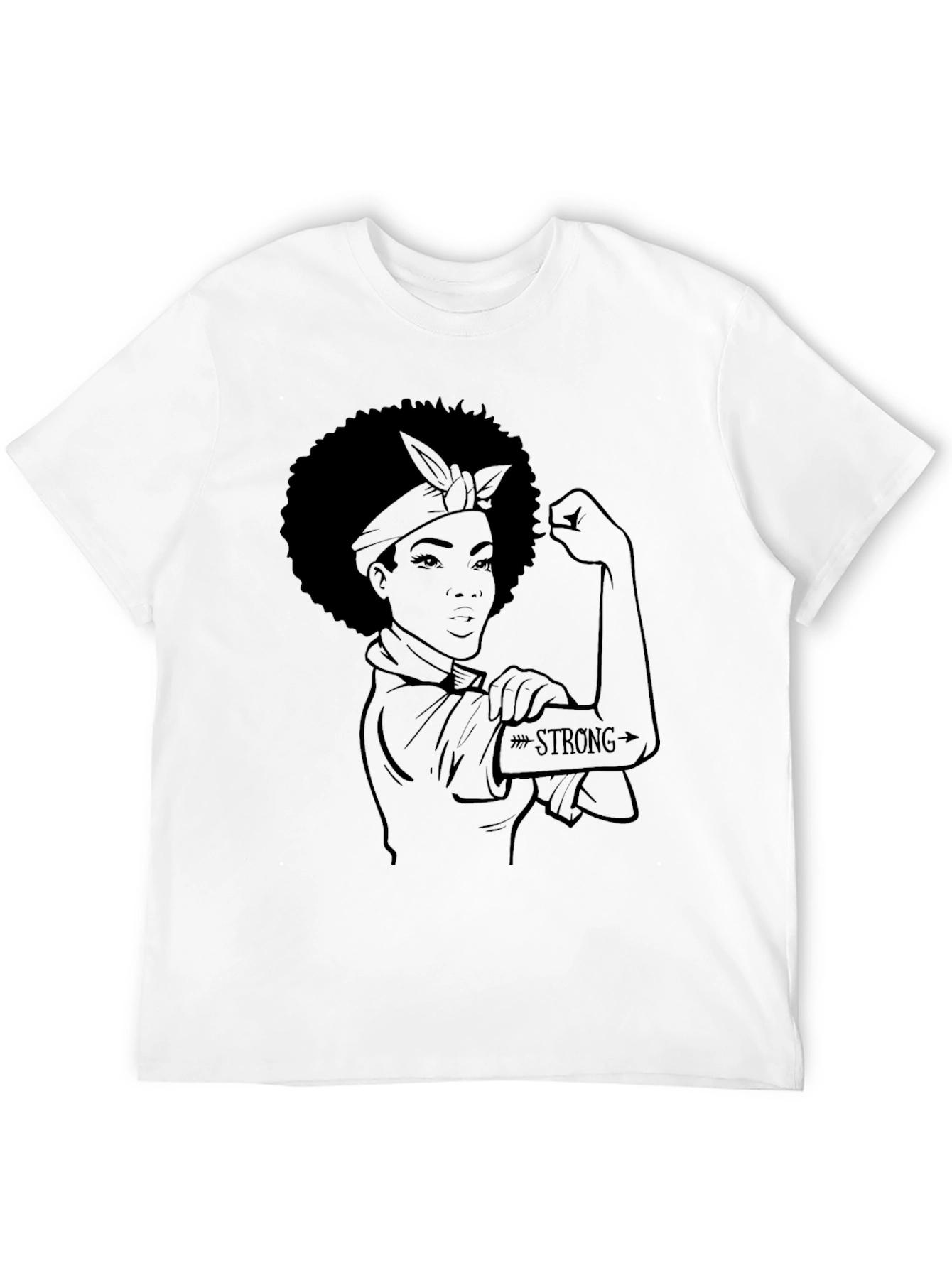 Empowered Woman Graphic Tee - Black