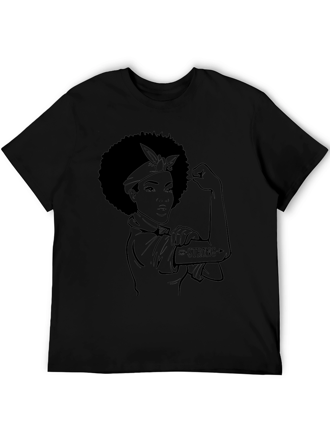 Empowered Woman Graphic Tee - Black