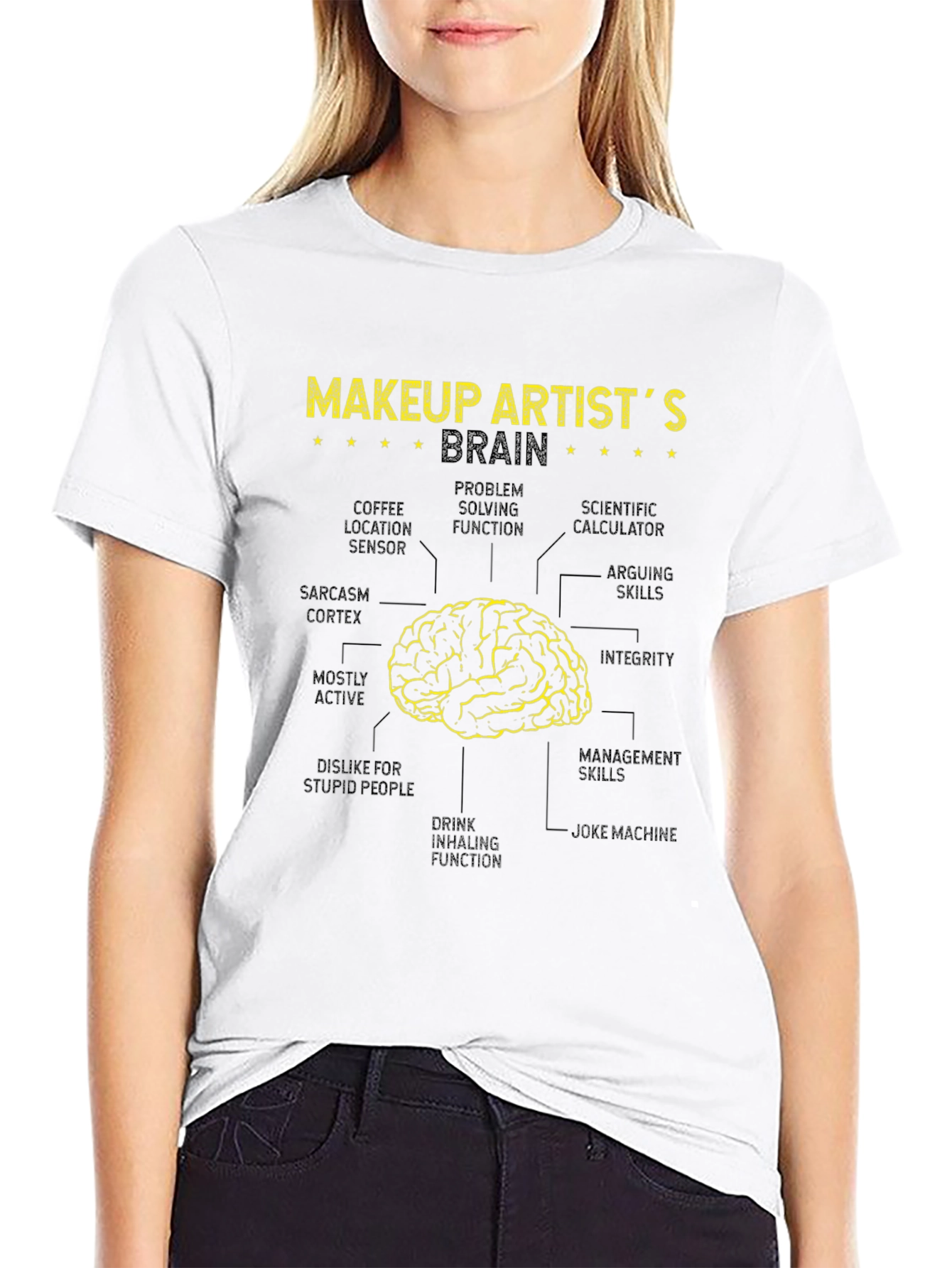 Makeup Artist Brain Anatomy T-Shirt