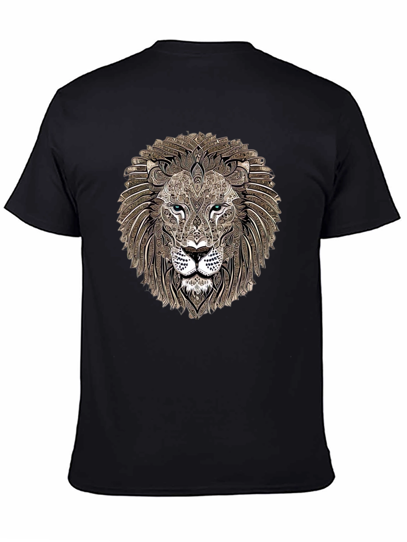 Lion Head Graphic Print T-Shirt