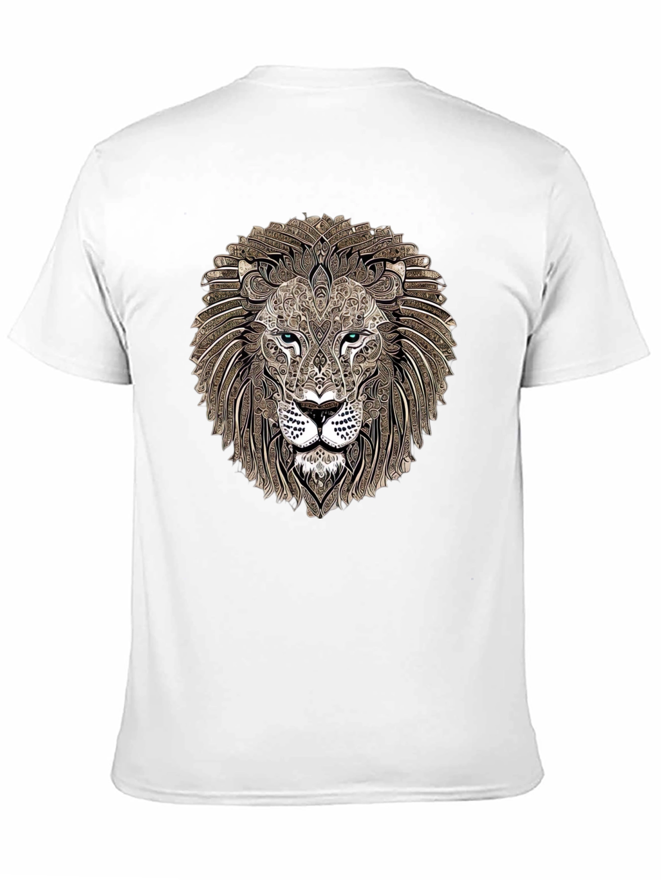 Lion Head Graphic Print T-Shirt