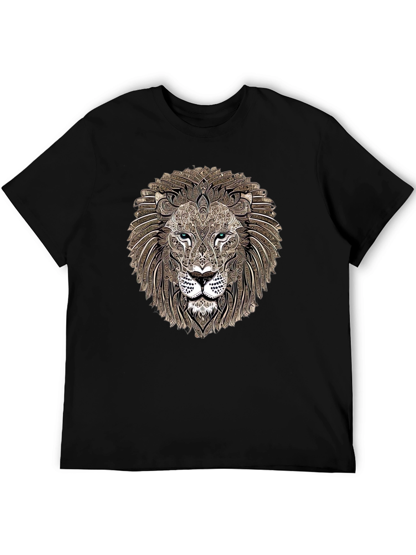 Lion Head Graphic Print T-Shirt