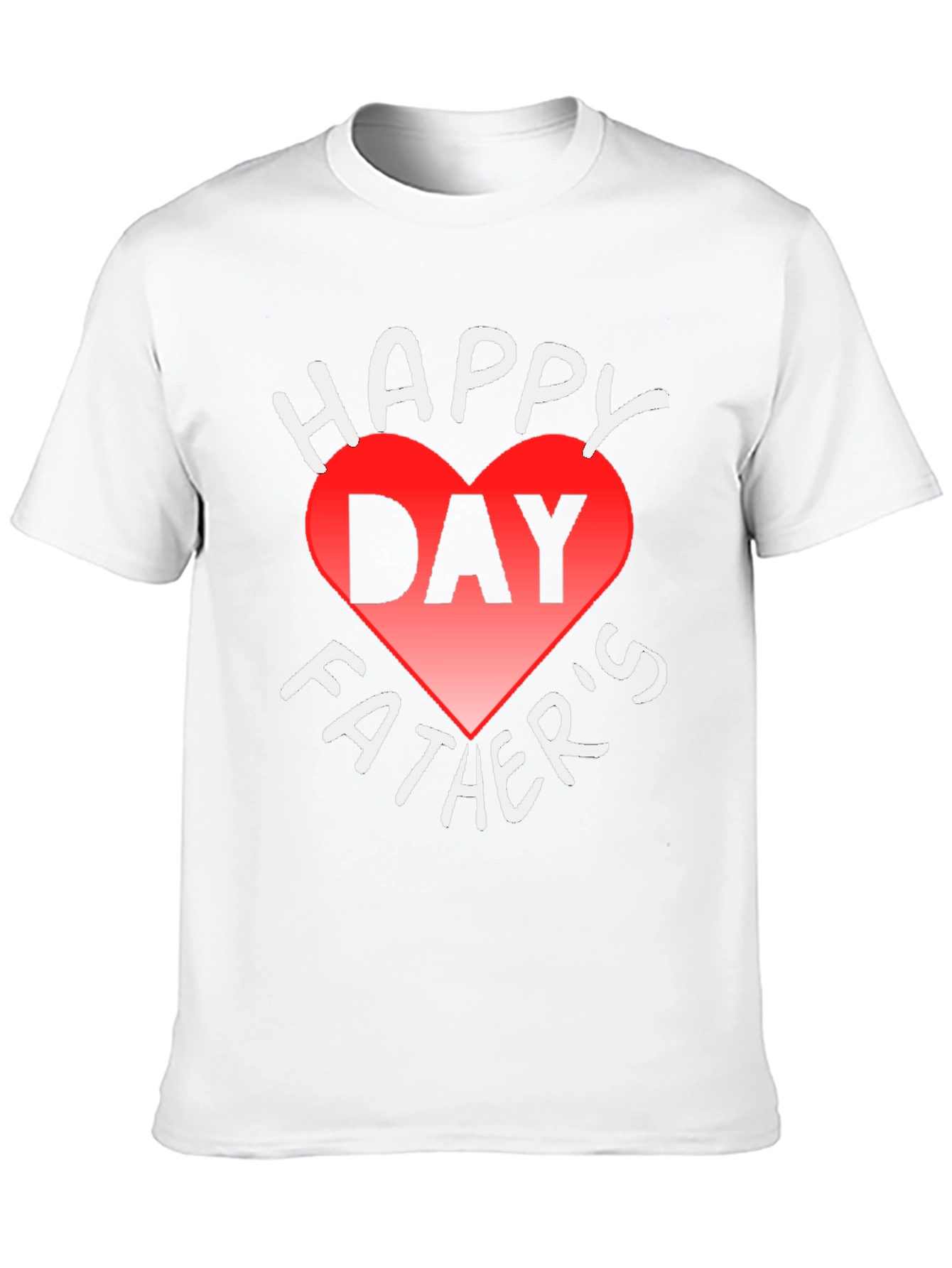 Happy Fathers Day Heart Graphic T-Shirt