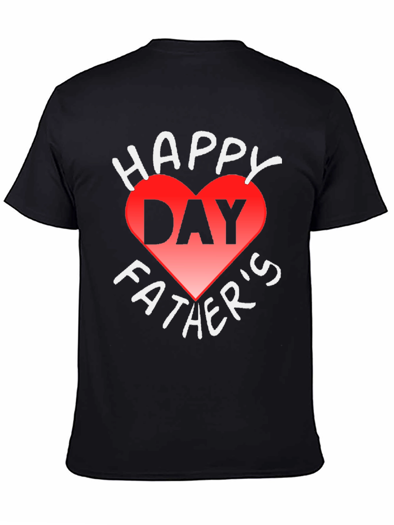Happy Fathers Day Heart Graphic T-Shirt