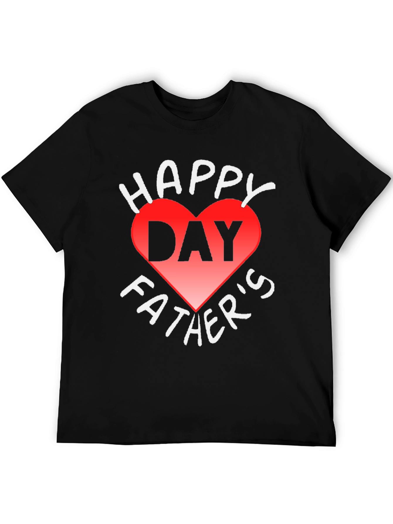 Happy Fathers Day Heart Graphic T-Shirt