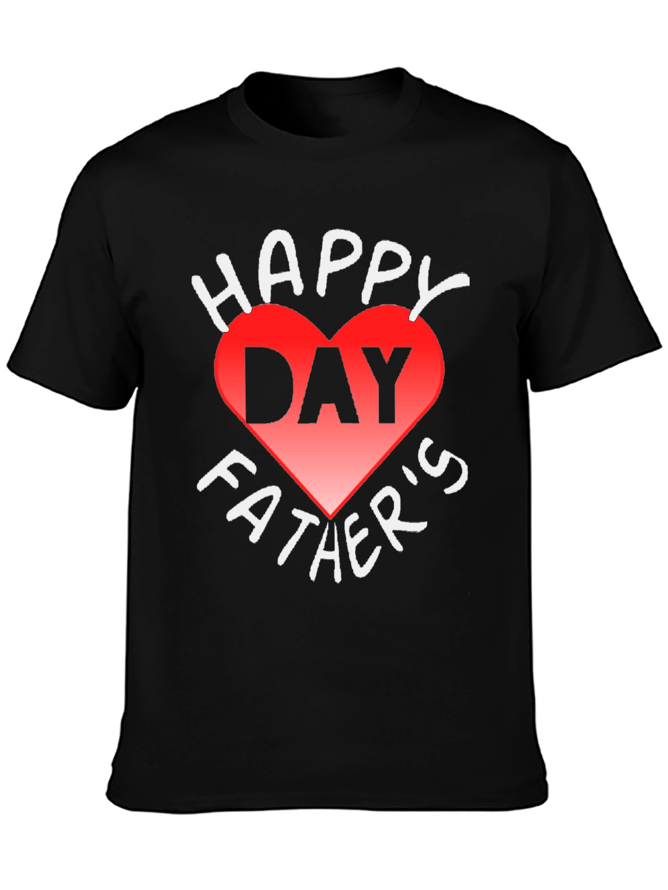 Happy Fathers Day Heart Graphic T-Shirt