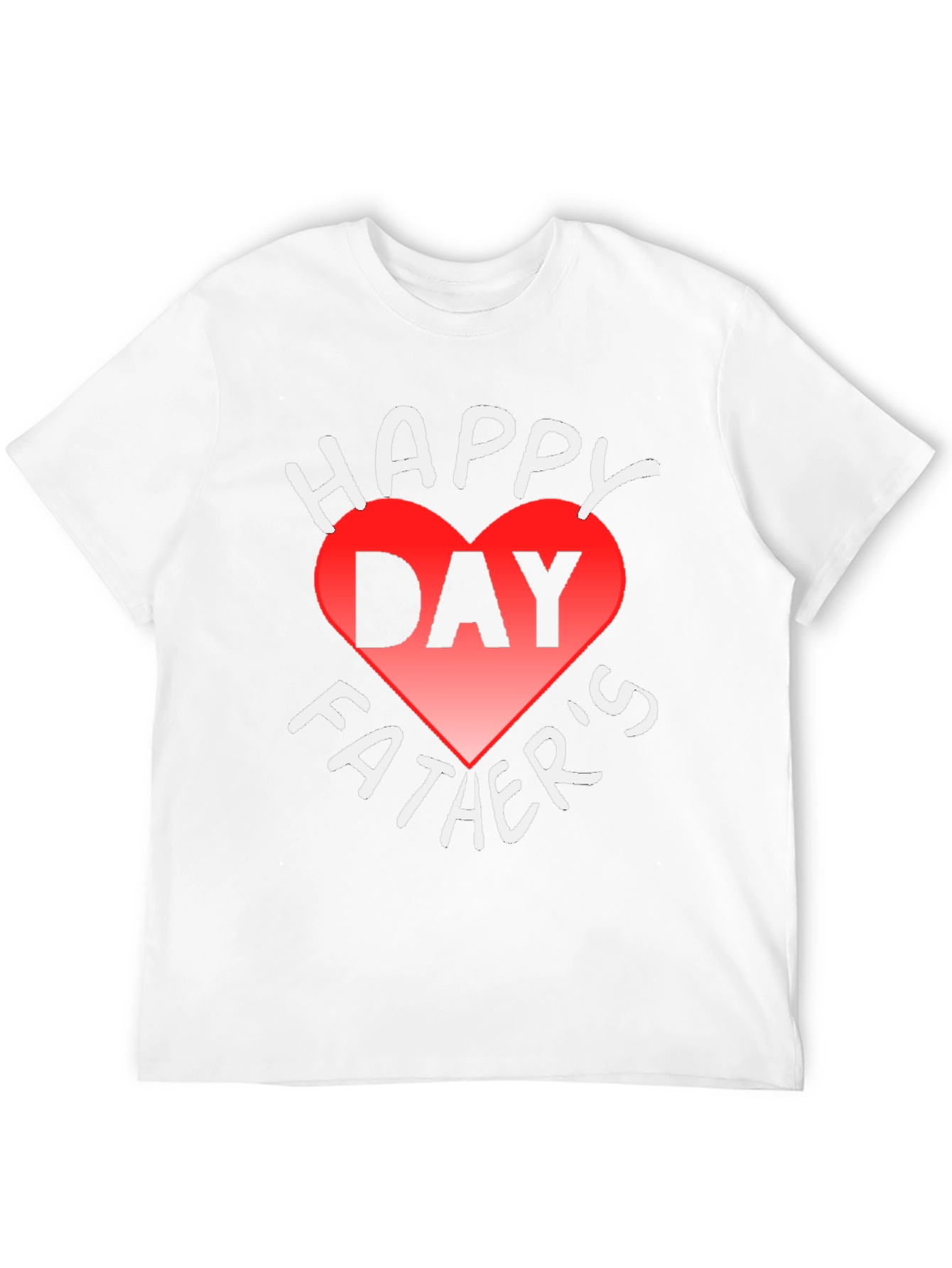 Happy Fathers Day Heart Graphic T-Shirt