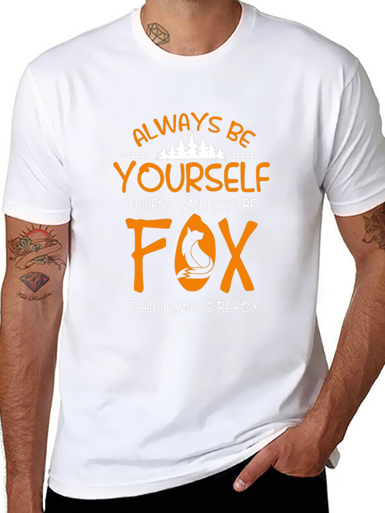 Always Be Yourself Fox Graphic T-Shirt