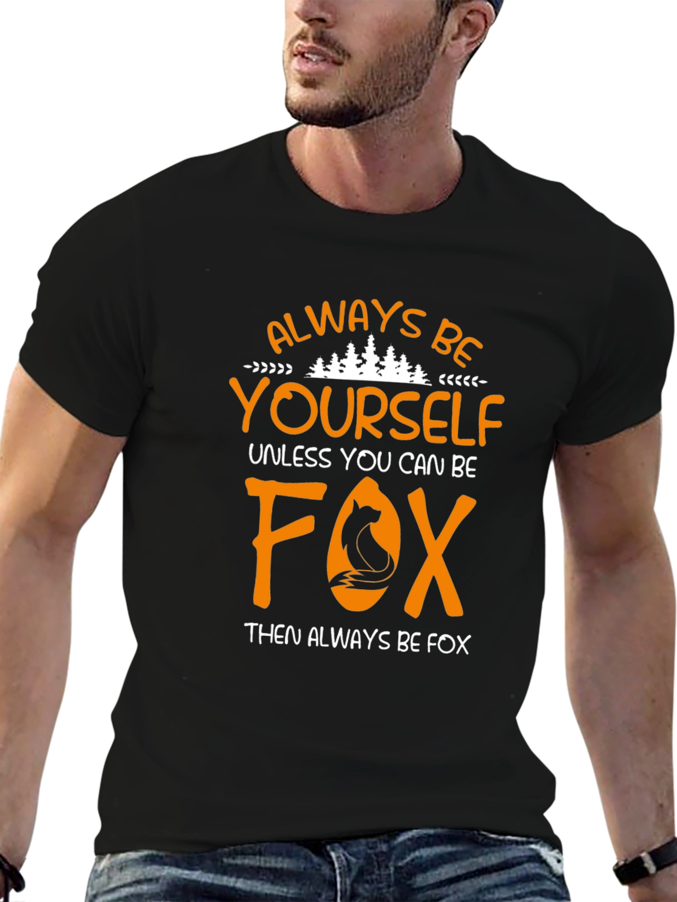 Always Be Yourself Fox Graphic T-Shirt