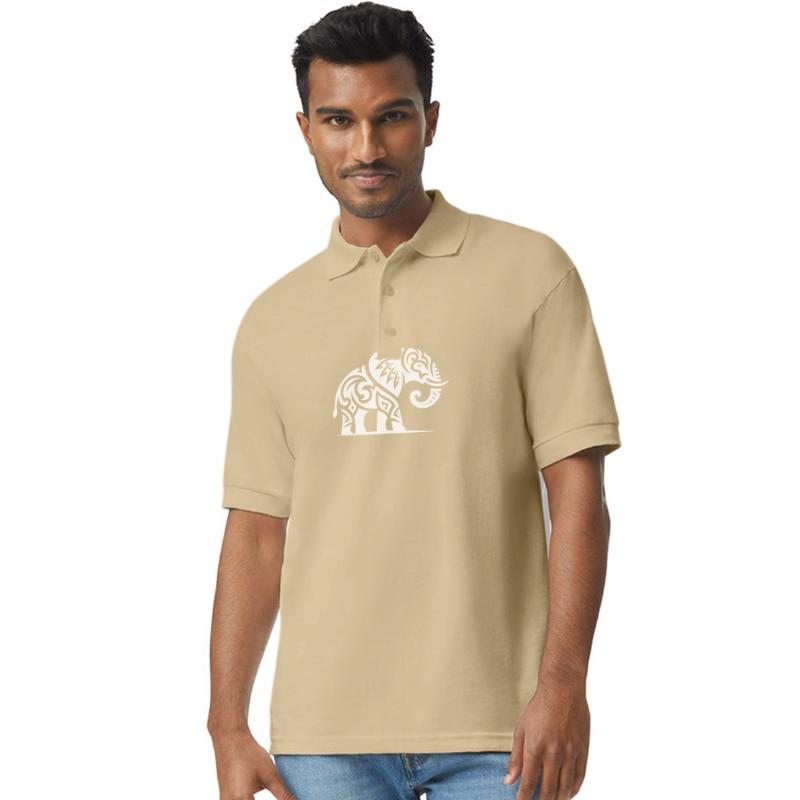 Elegant Tattoo Elephant With Large Tusks