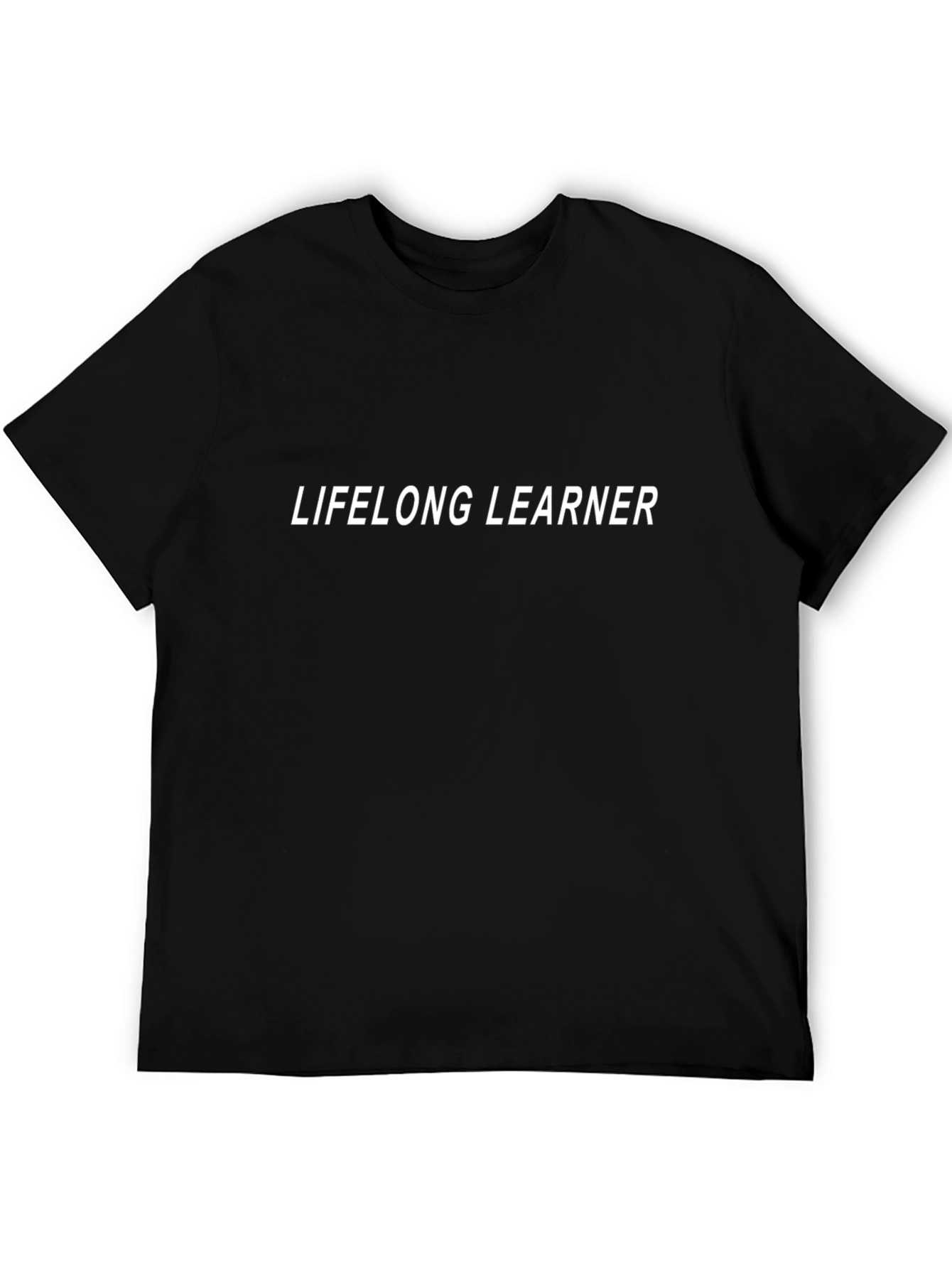 Lifelong Learner Black Cotton T-Shirt