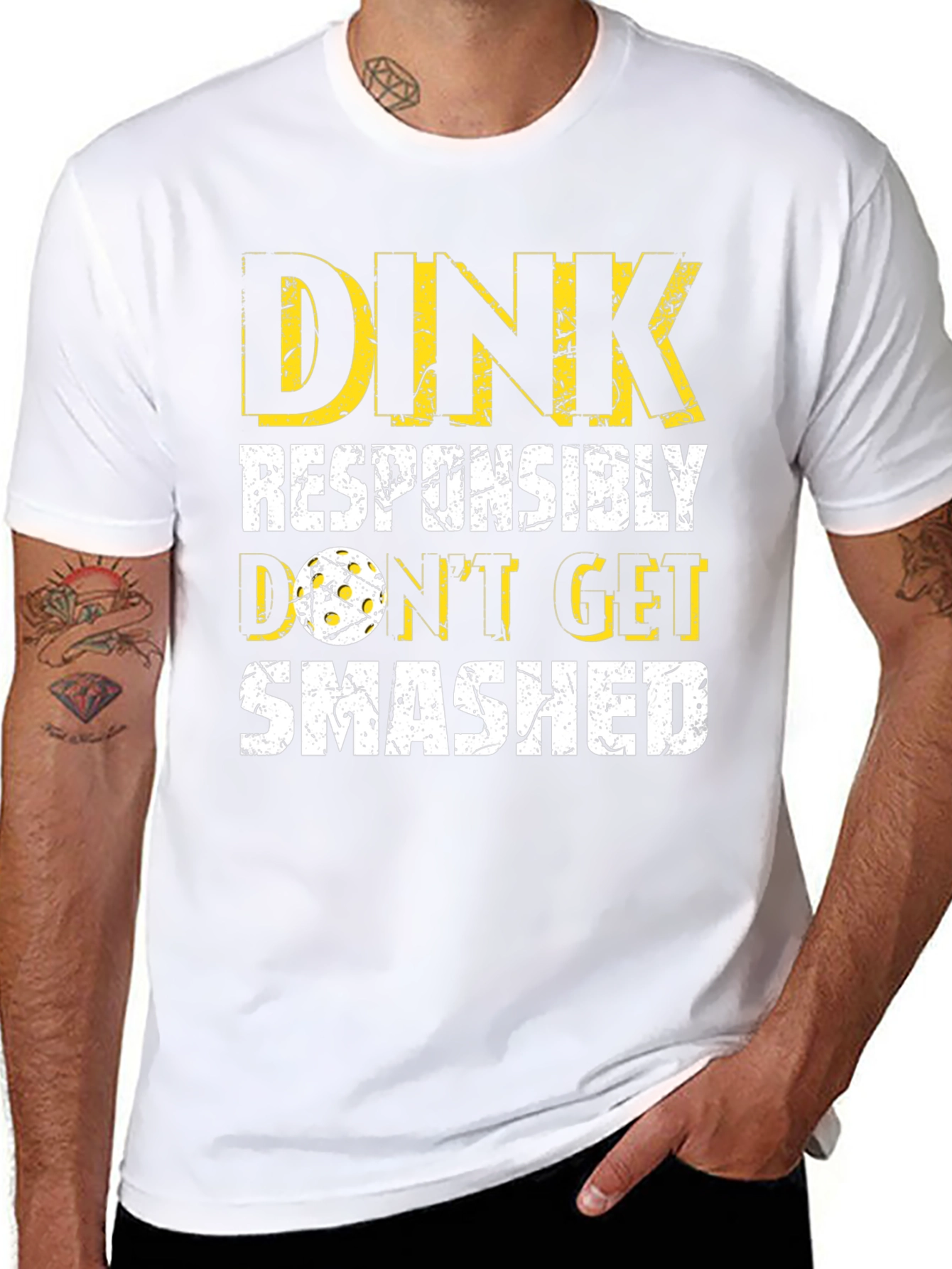 Dink Responsibly T-Shirt - Pickleball Apparel