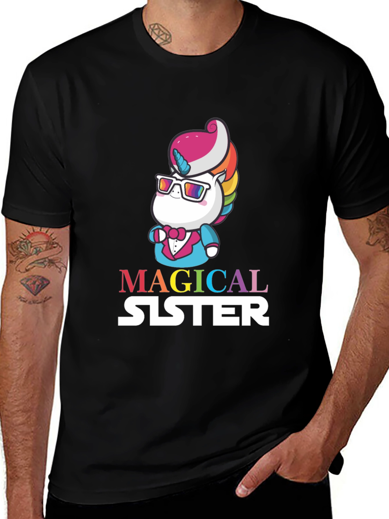 Magical Sister Unicorn Graphic Tee