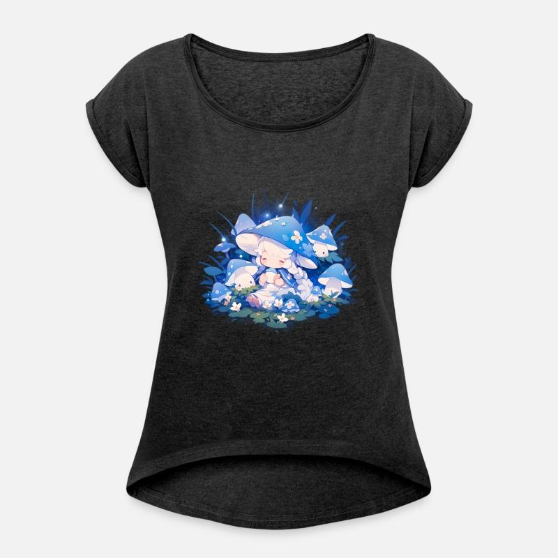 Enchanting Fairy in the Shining Mushroom Garden