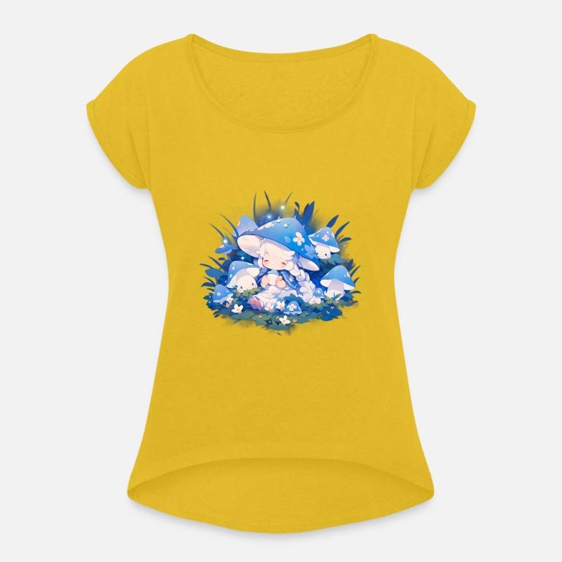 Enchanting Fairy in the Shining Mushroom Garden