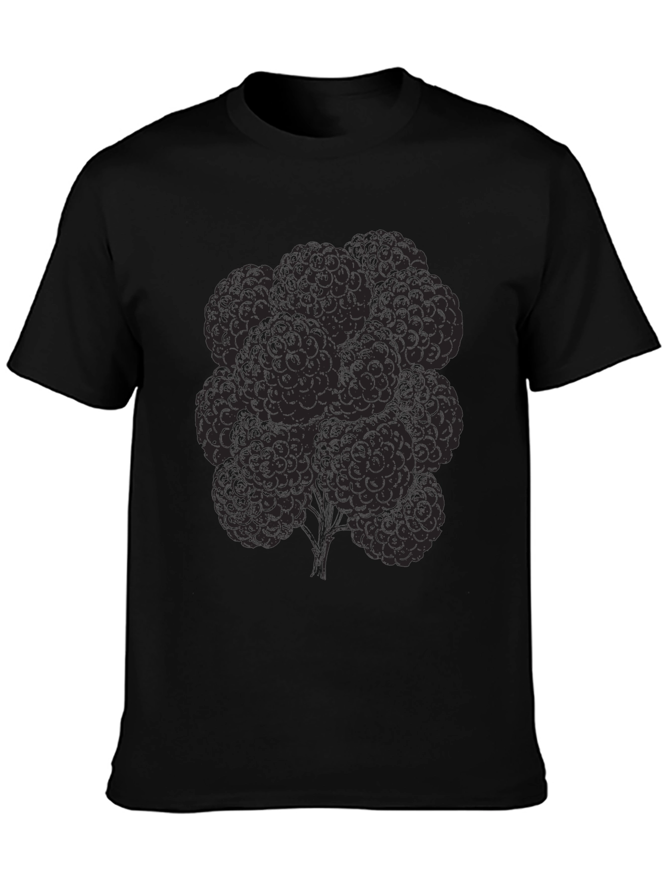 Unique Pattern Black T-Shirt