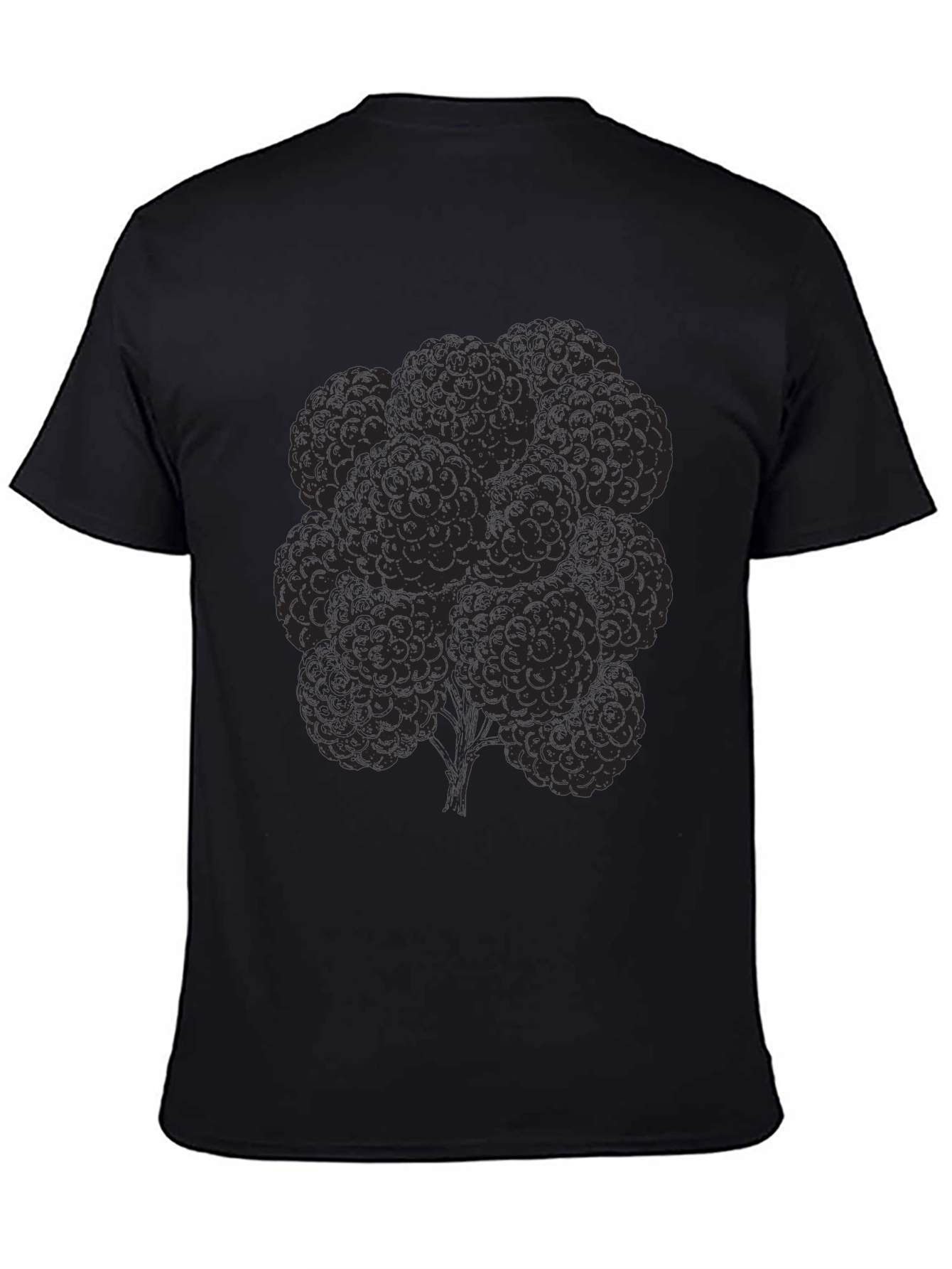 Unique Pattern Black T-Shirt