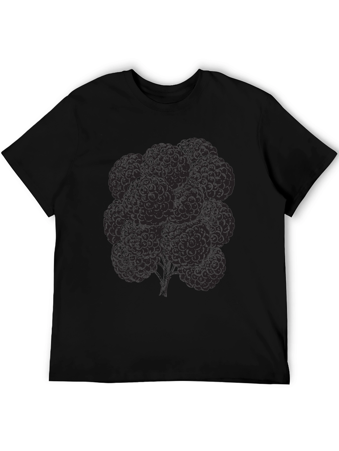 Unique Pattern Black T-Shirt