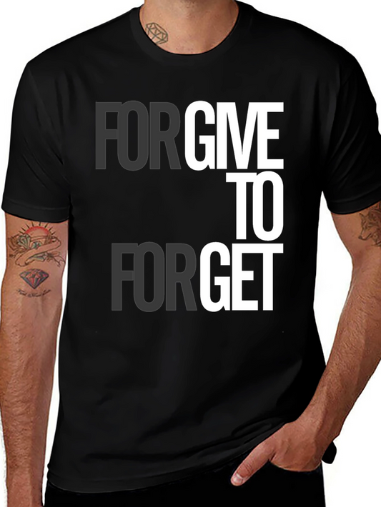 Forgive to Forget Graphic Tee - Black