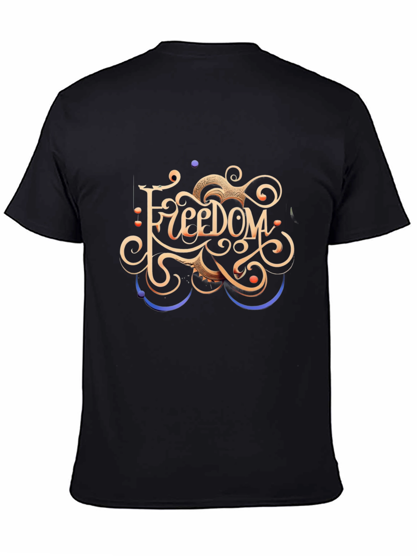 Freedom Graphic Black T-Shirt